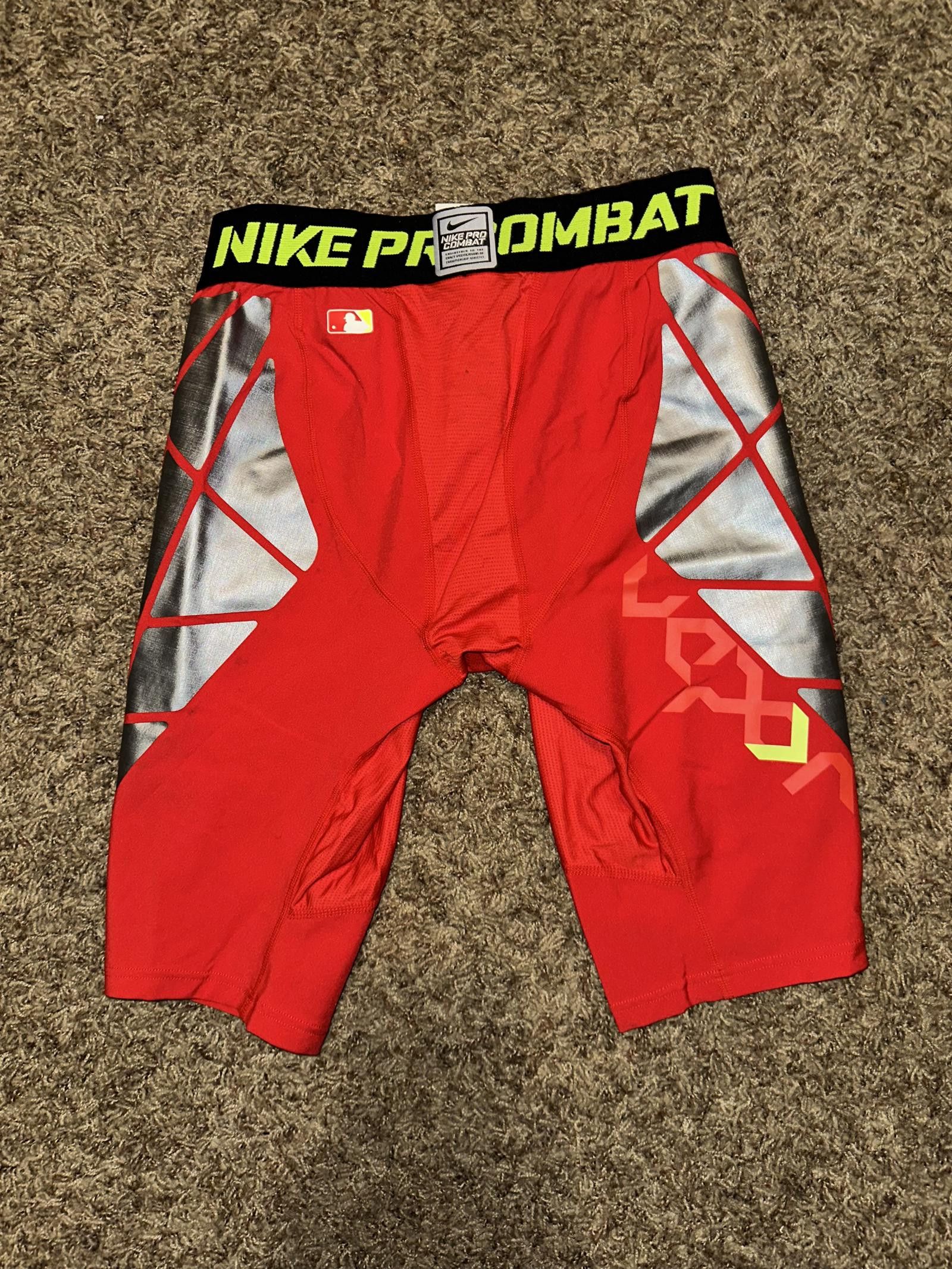 Nike Nike Pro Combat MLB Baseball Hyperstrong Compression Vapor Speed Slid 1.5 Shorts Size US 32 / EU 48 - 5 Thumbnail