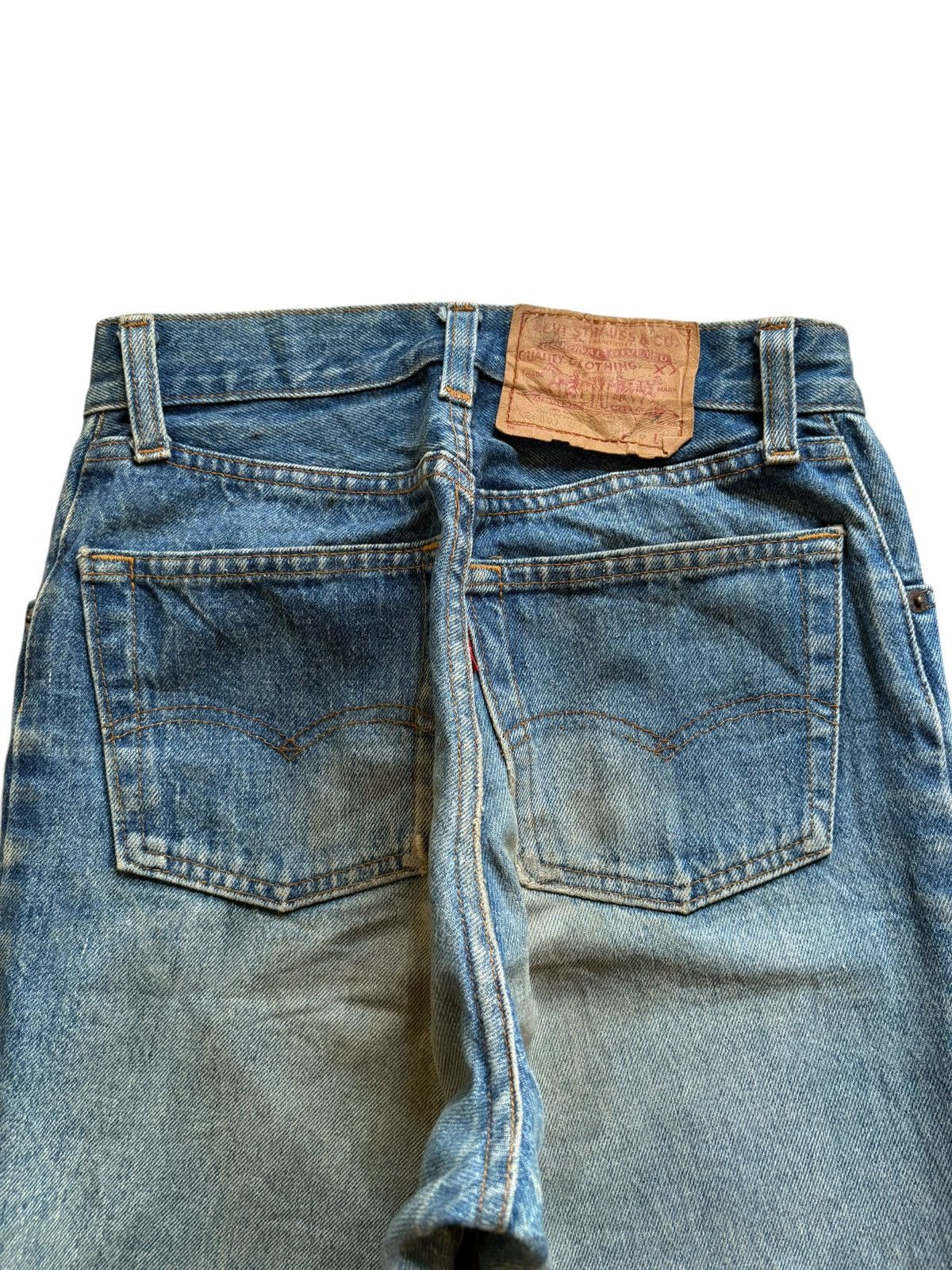 Levi's × Levi's Vintage Clothing Vintage 70s Levis 501 Mud Wash Distressed Jean Shorts Size US 26 / EU 42 - 8 Thumbnail