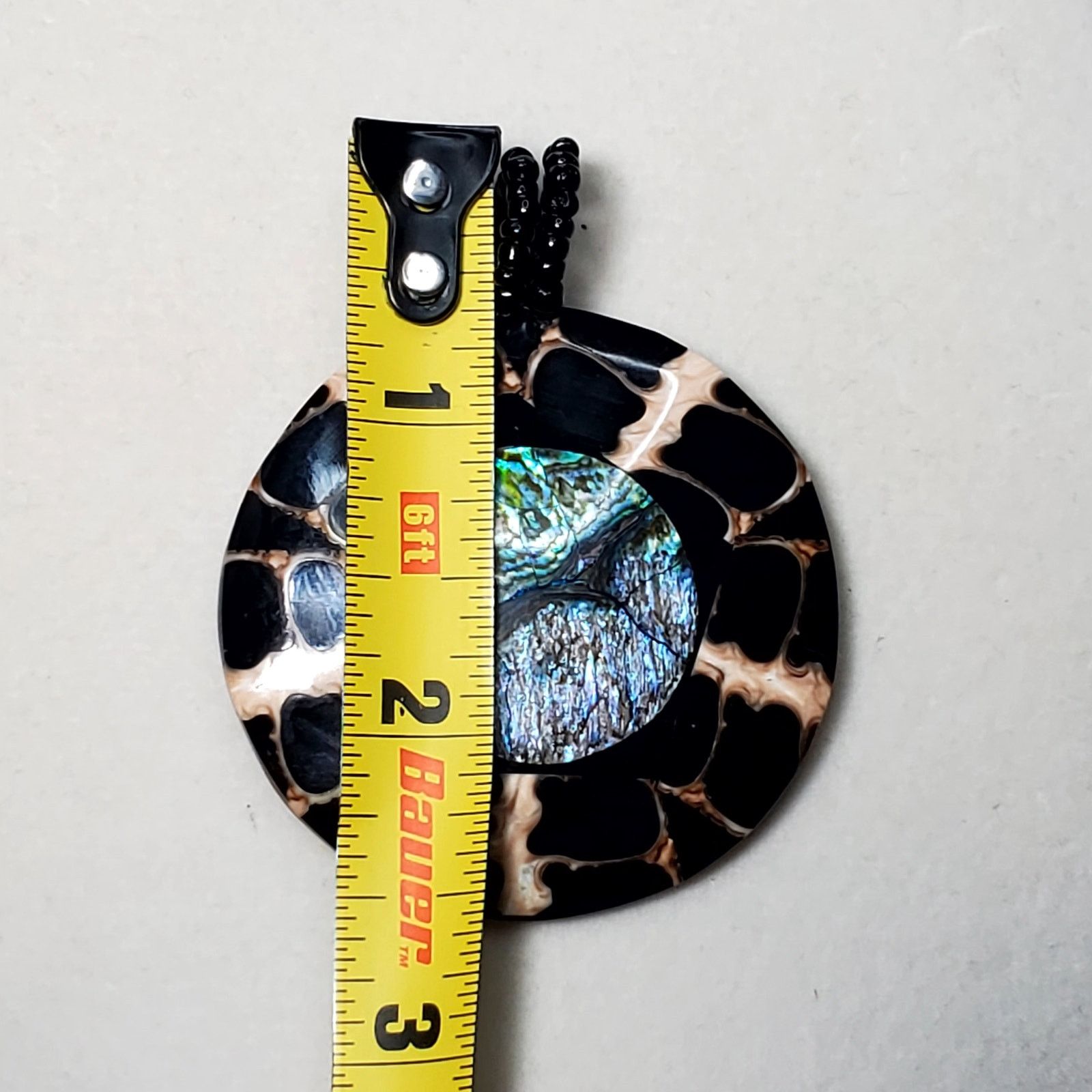 Other Hand Painted Abalone Shell Large Pendant 2.5" Size ONE SIZE - 5 Thumbnail