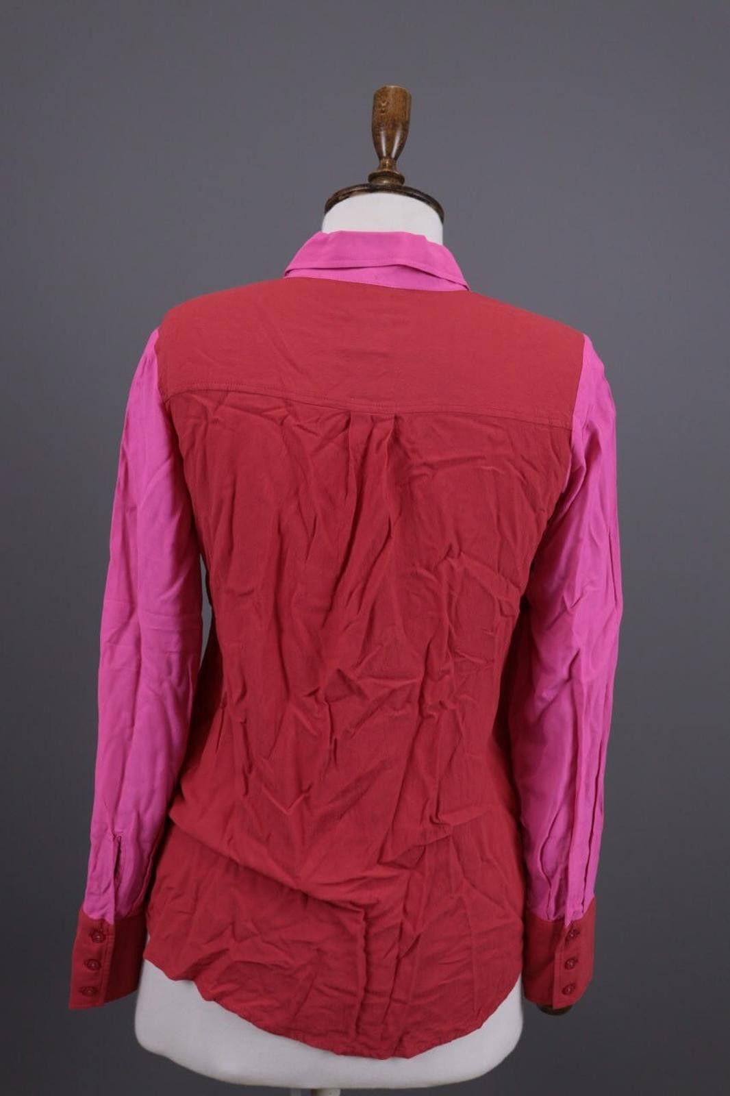 Designer Emily Van Den Bergh Red Button Down Blouse Shirt Size 36 Size M / US 6-8 / IT 42-44 - 12 Thumbnail