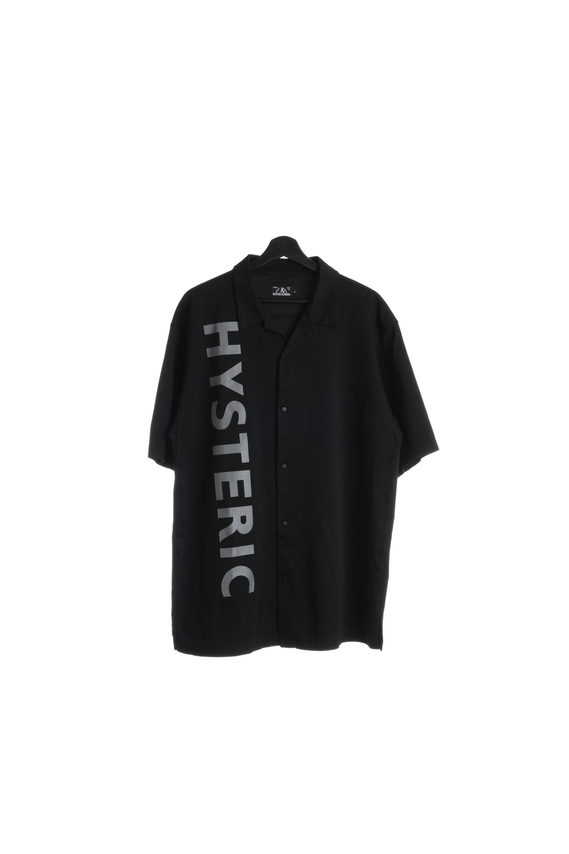 Hysteric Glamour Oversized Logo Camp Collar Button Up Shirt Size US L / EU 52-54 / 3 - 2 Thumbnail