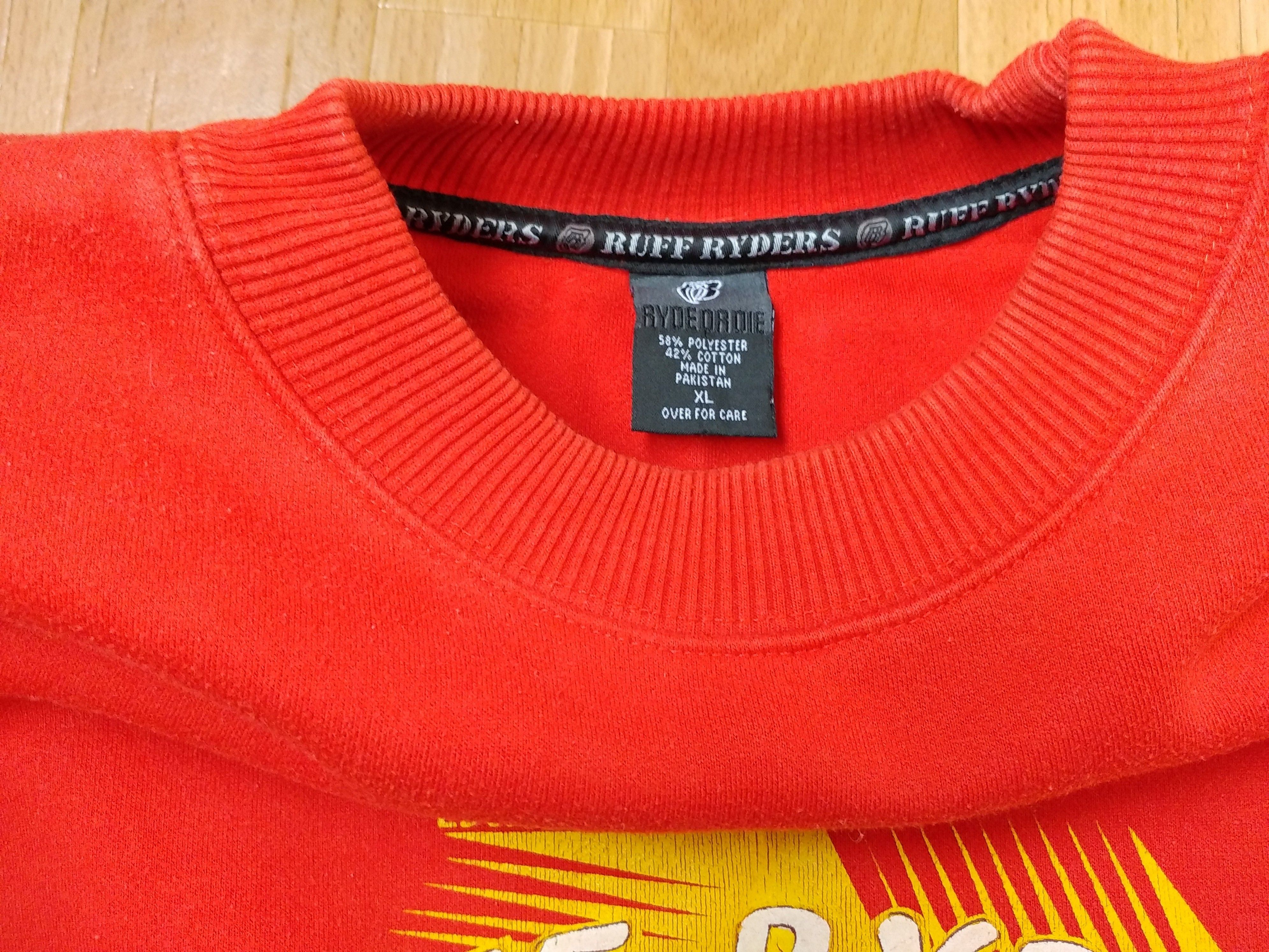 Ruff Ryders Ruff Ryders sweatshirt, orange, vintage DMX shirt size XL Size US XL / EU 56 / 4 - 11 Thumbnail
