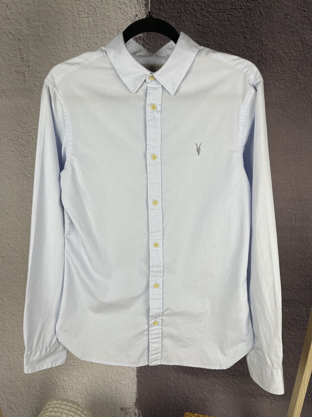 Allsaints Allsaints Riviera long sleeve blue basic classic shirt Size US XS / EU 42 / 0 - 5 Thumbnail