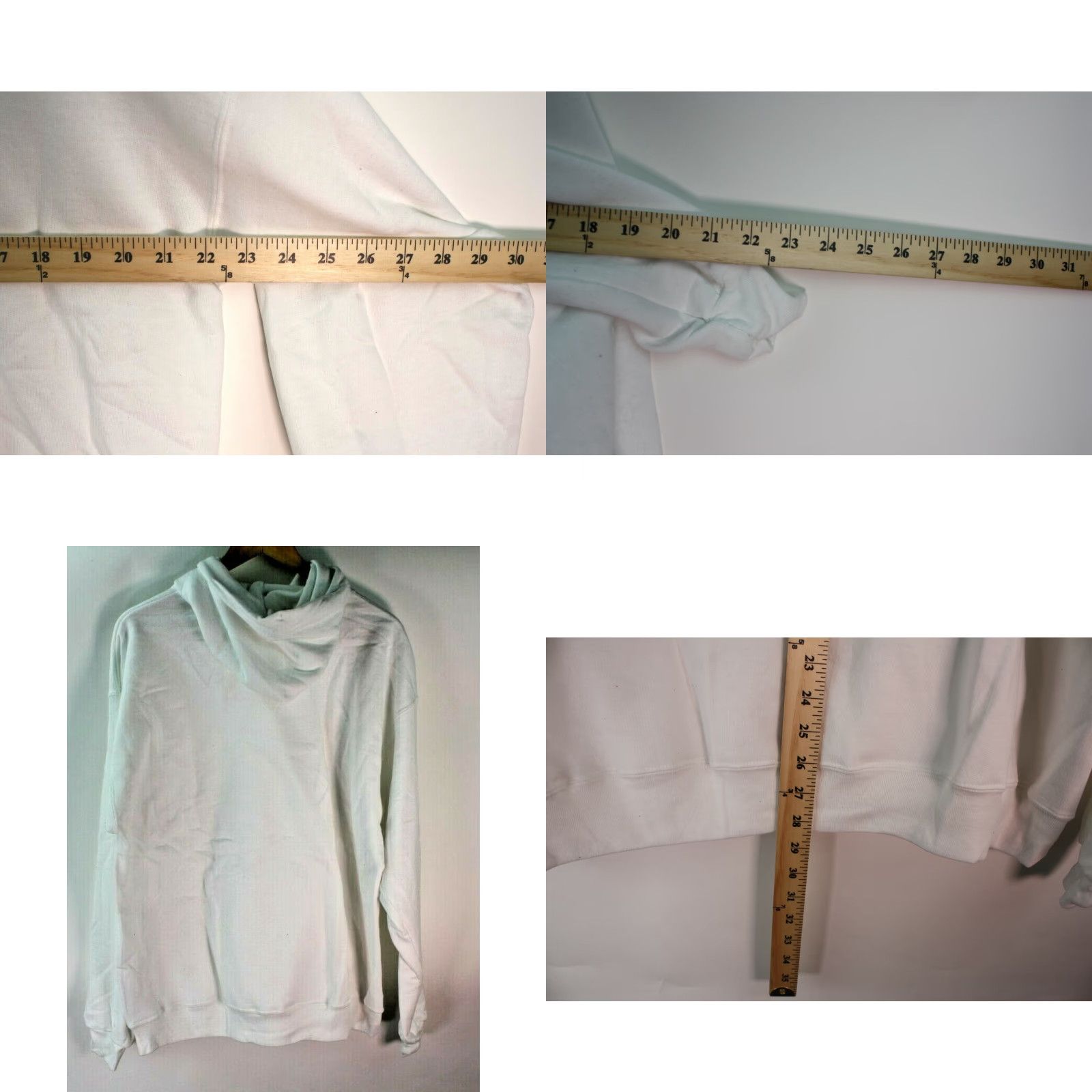 Hanes Hanes ComfortBlend EcoSmart Pullover Hoodie Sweatshirt White L Mens Hoodie Pullover Size US L / EU 52-54 / 3 - 8 Thumbnail