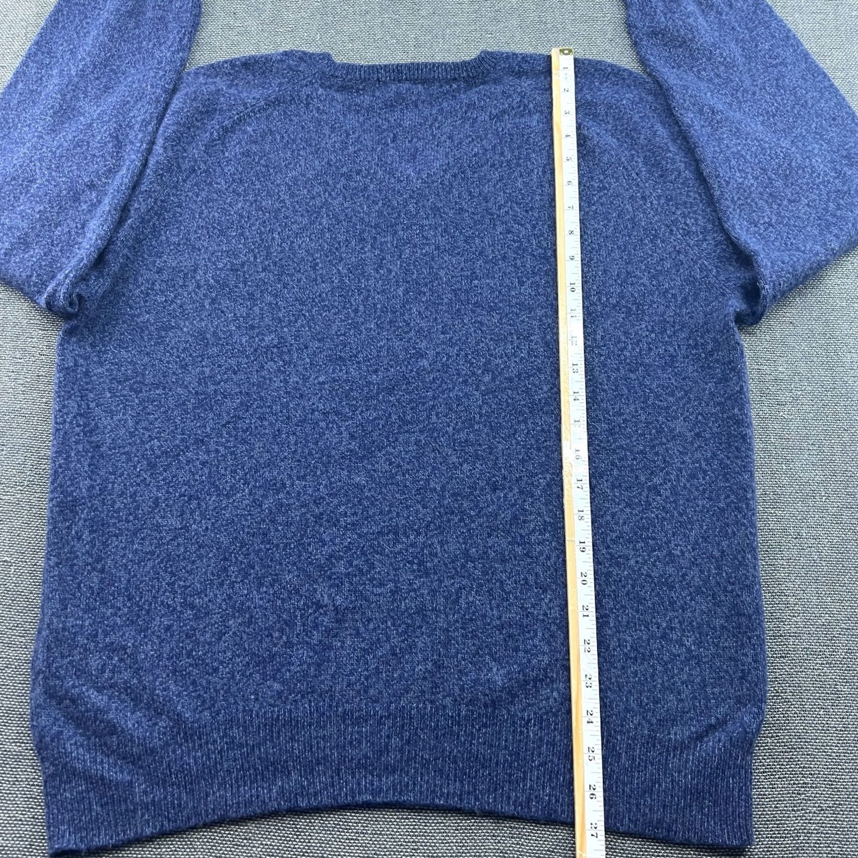 Vintage Authentic 100% Cashmere Sweater Mens 2XL XXL Blue V Neck Pullover Jumper Size US XXL / EU 58 / 5 - 6 Thumbnail