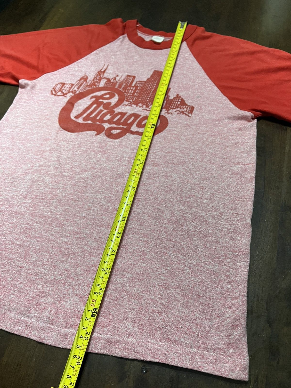 Vintage Vintage 80s Chicago Band Raglan Tshirt Size US S / EU 44-46 / 1 - 6 Thumbnail