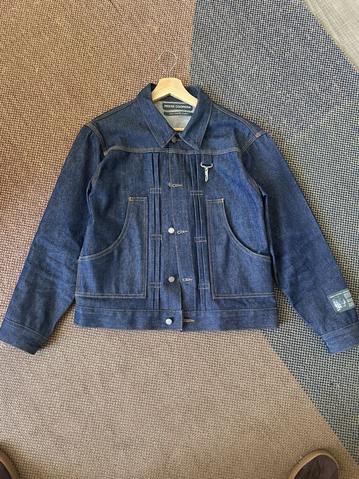 Reese Cooper Reese Cooper Raw Denim Embroidered Jacket Size US S / EU 44-46 / 1 - 1 Thumbnail