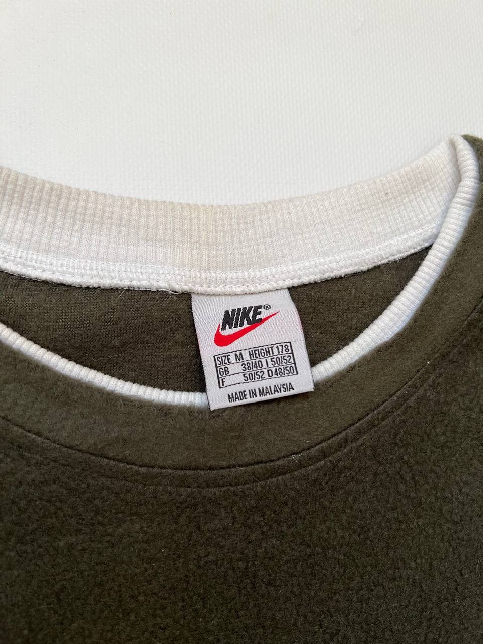 Nike × Nike ACG × Vintage Vintage Nike fleece sweatshirt green central big logo acg Size US M / EU 48-50 / 2 - 4 Thumbnail