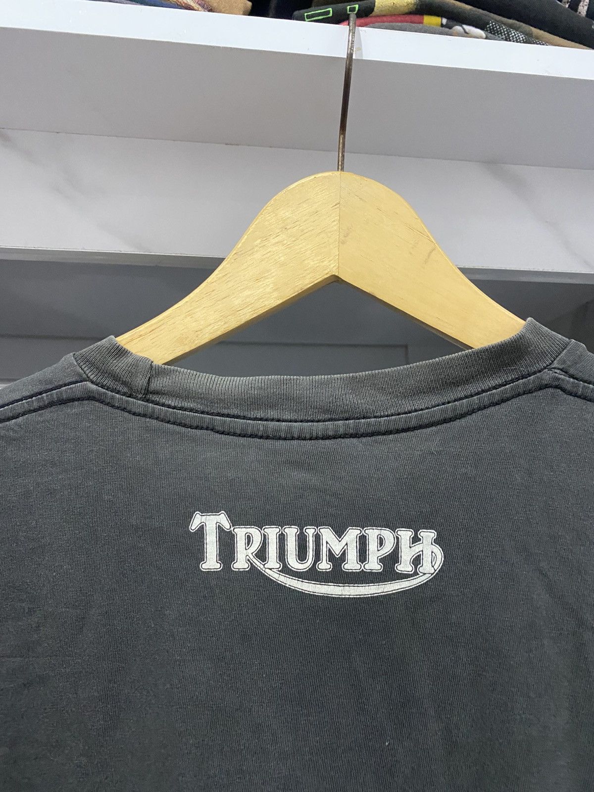 Harley Davidson × Vintage Triumph Motorcycle Vintage Tee Size US XL / EU 56 / 4 - 4 Thumbnail