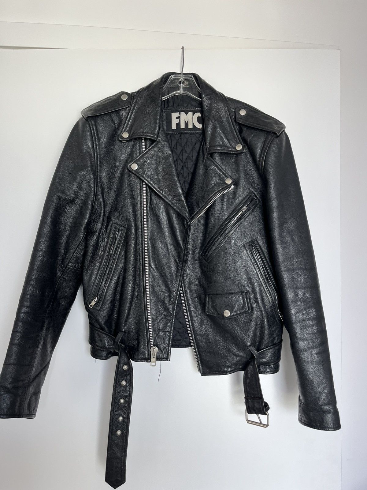 Fmc Vintage leather jacket x 100% genuine leather Size US M / EU 48-50 / 2 - 1 Thumbnail