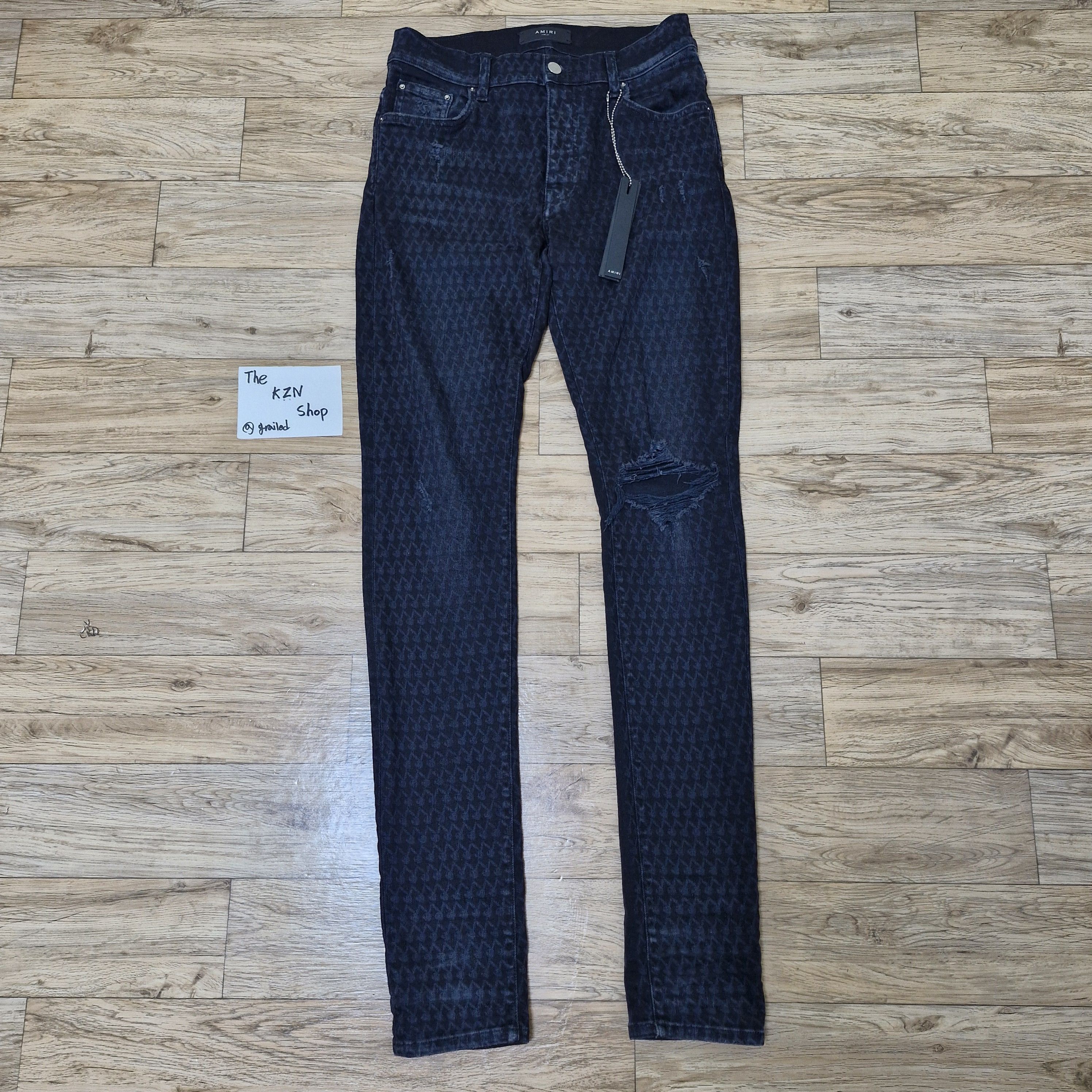 AMIRI x PLAYBOY Laser Jean Black Denim