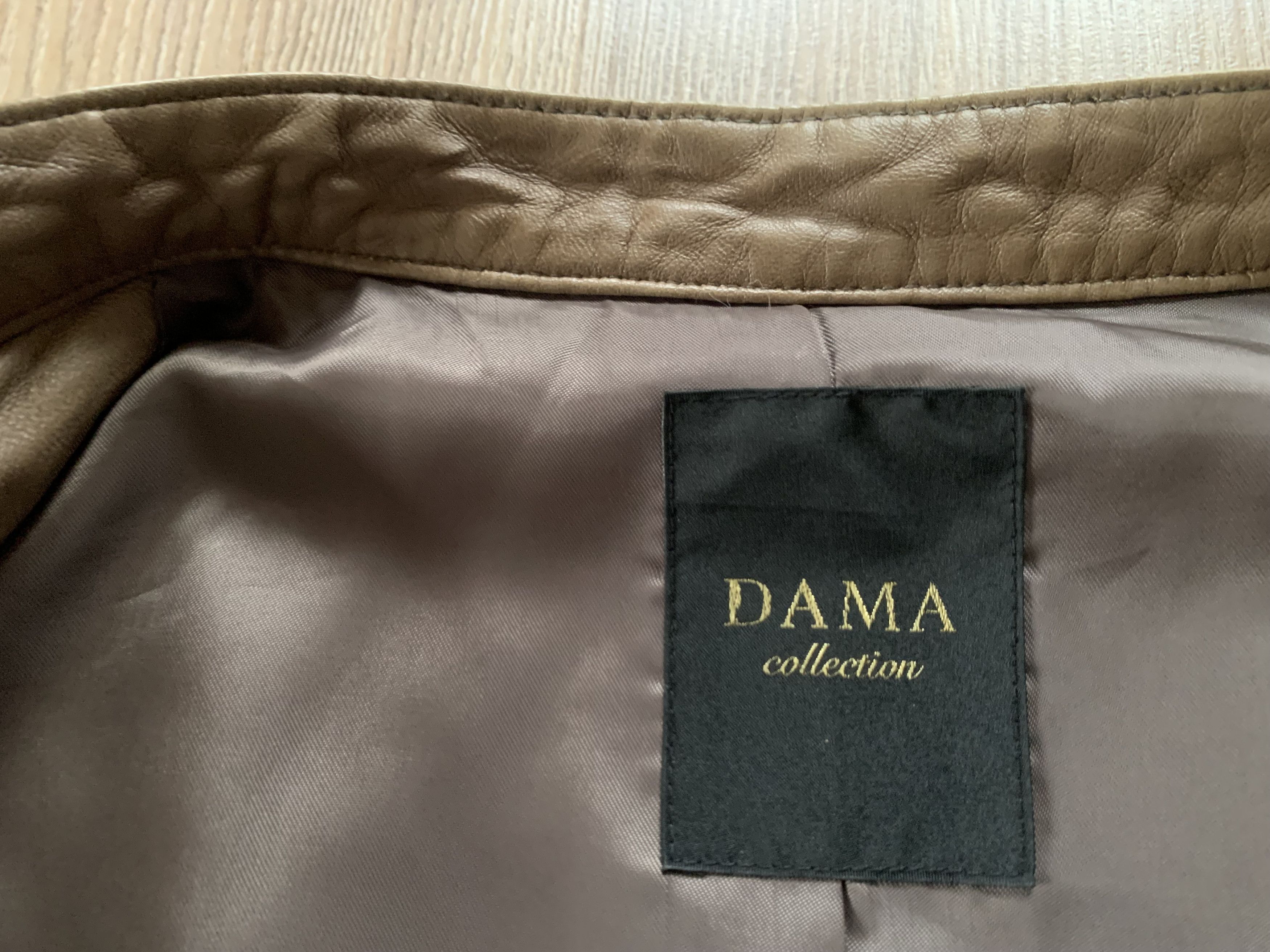 Other Dama Collection Womens Brown Leather Jacket Size S / US 4 / IT 40 - 6 Thumbnail