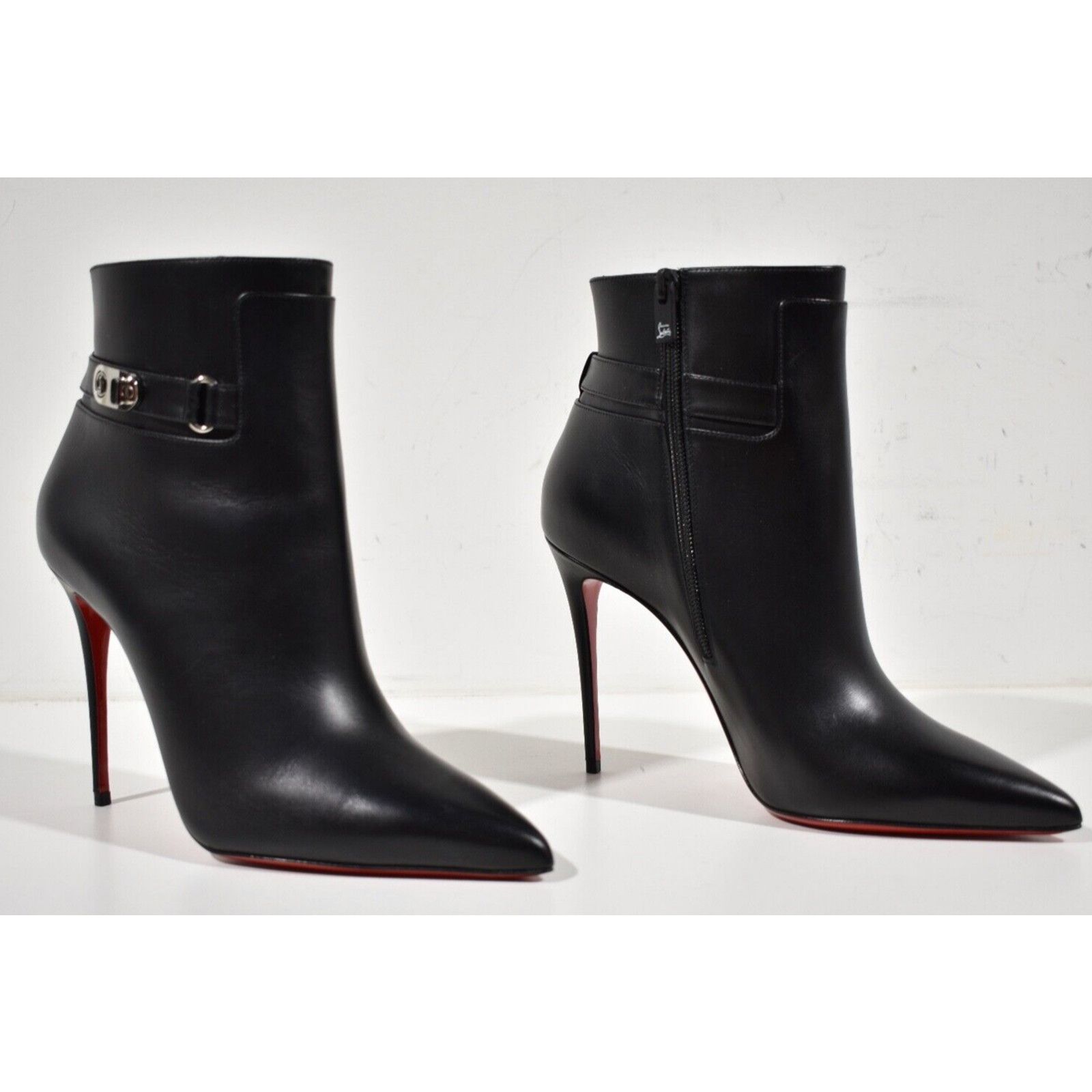 Christian Louboutin Christian Louboutin Lock So Kate Booty 100 Black Leather Size US 9 / IT 39 - 4 Thumbnail