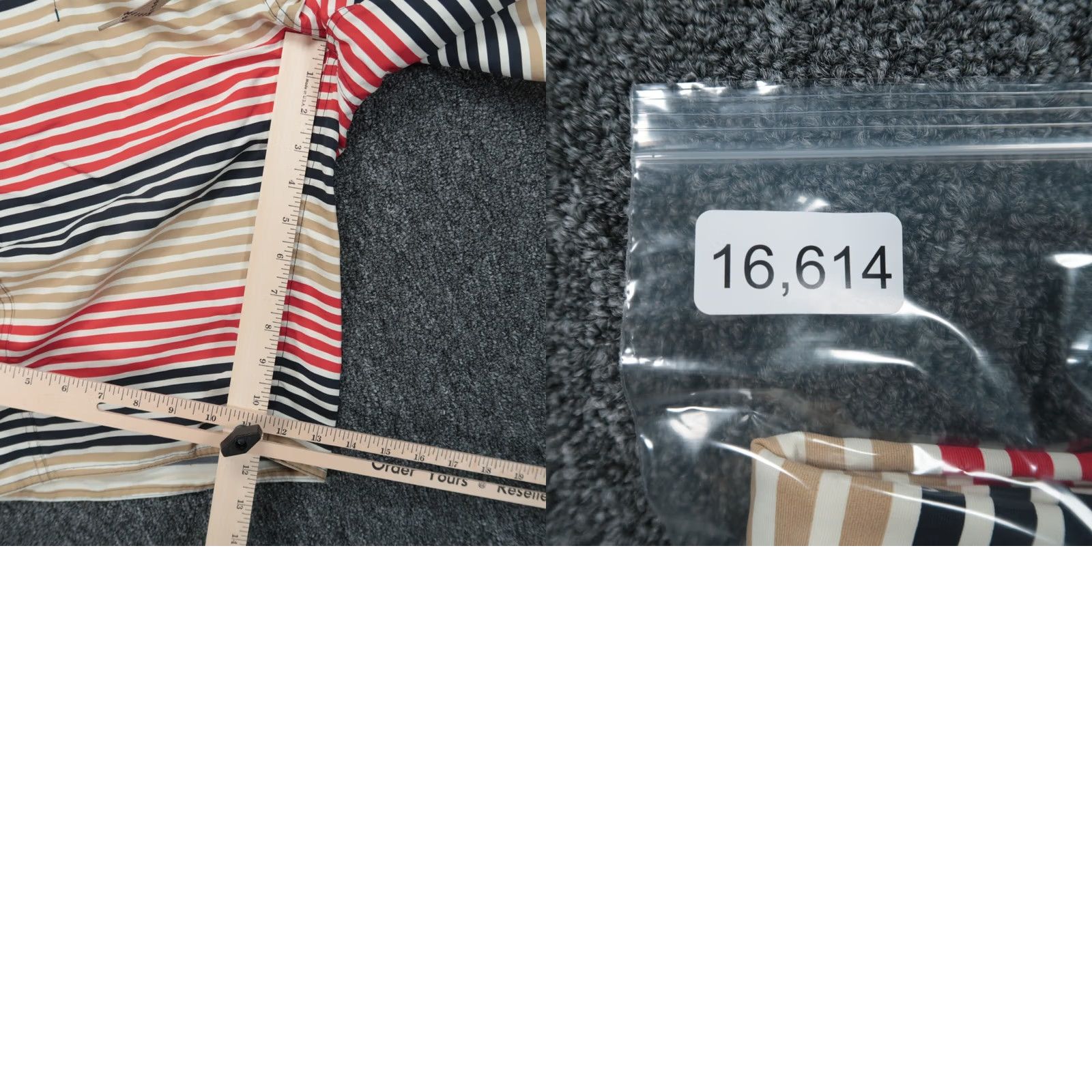 Patagonia Patagonia Board Shorts Mens 31 Blue Red Tan Striped Wavefarer Zip Pocket Swim Bottoms Size US 31 - 8 Thumbnail