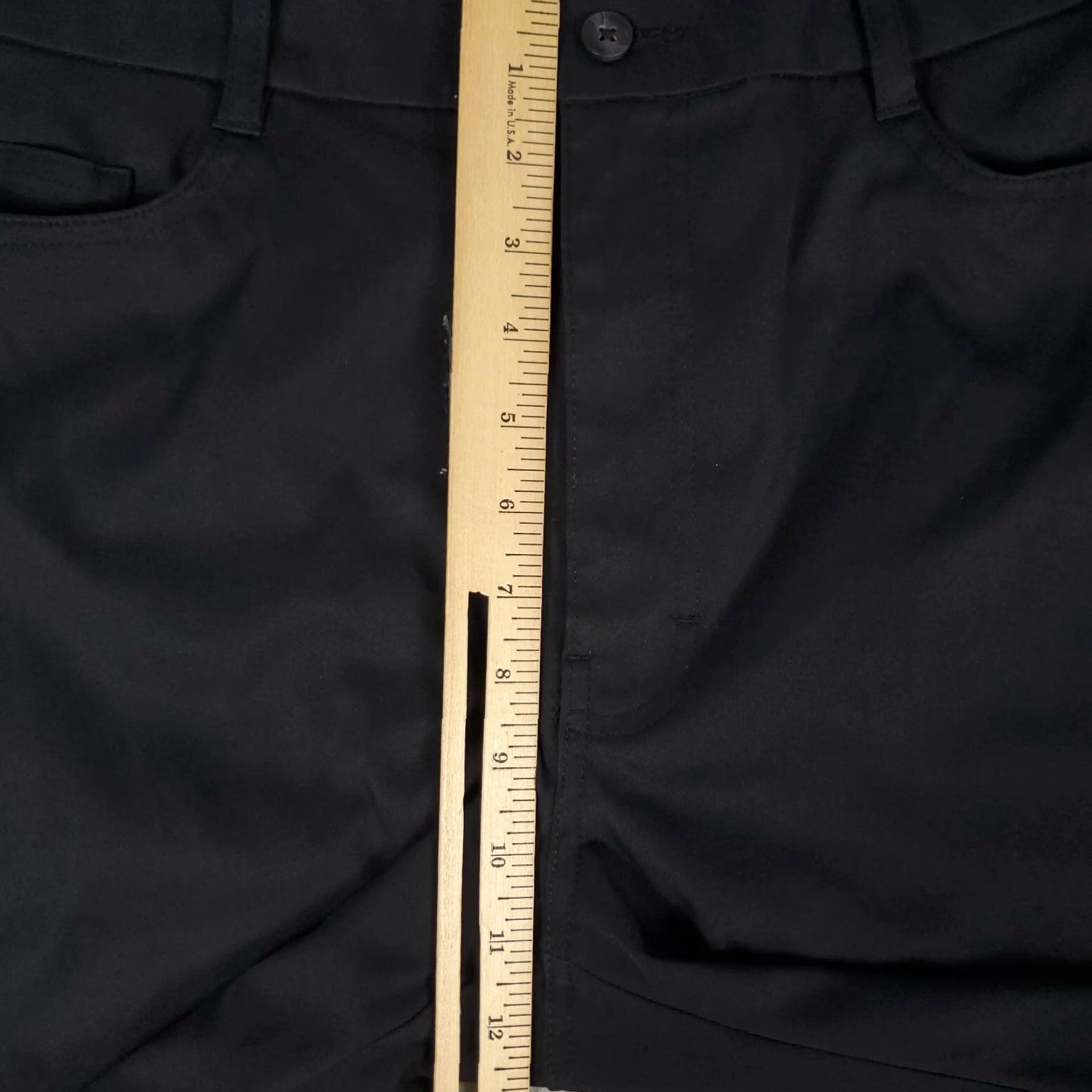 Callaway Callaway Chino Pants Mens 36x30 Black Flat Front Casual Trousers Size US 36 / EU 52 - 4 Thumbnail