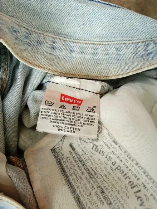 Levi's Vintage Levi's 501 Rusty Wash Distressed Jeans 33x29 Size US 33 - 6 Thumbnail