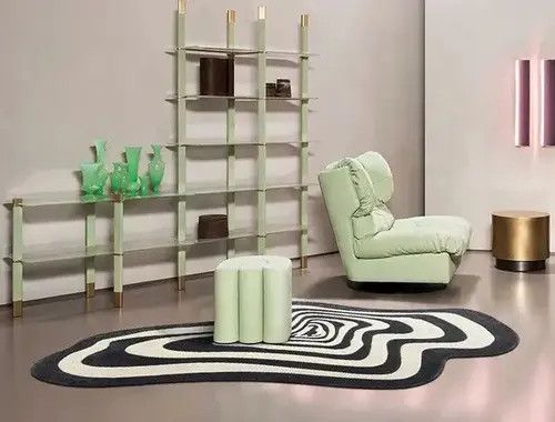 Other Irregular Line Stripe Soft Floor Rug Size ONE SIZE - 1 Thumbnail