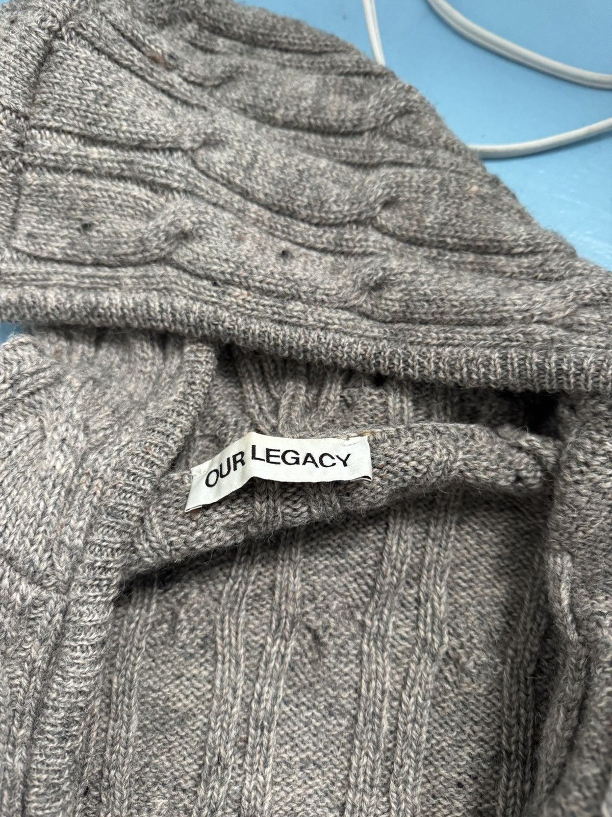 Our Legacy Our Legacy F24 Stable Melange Isels Wool Cable Knit Size US S / EU 44-46 / 1 - 3 Thumbnail