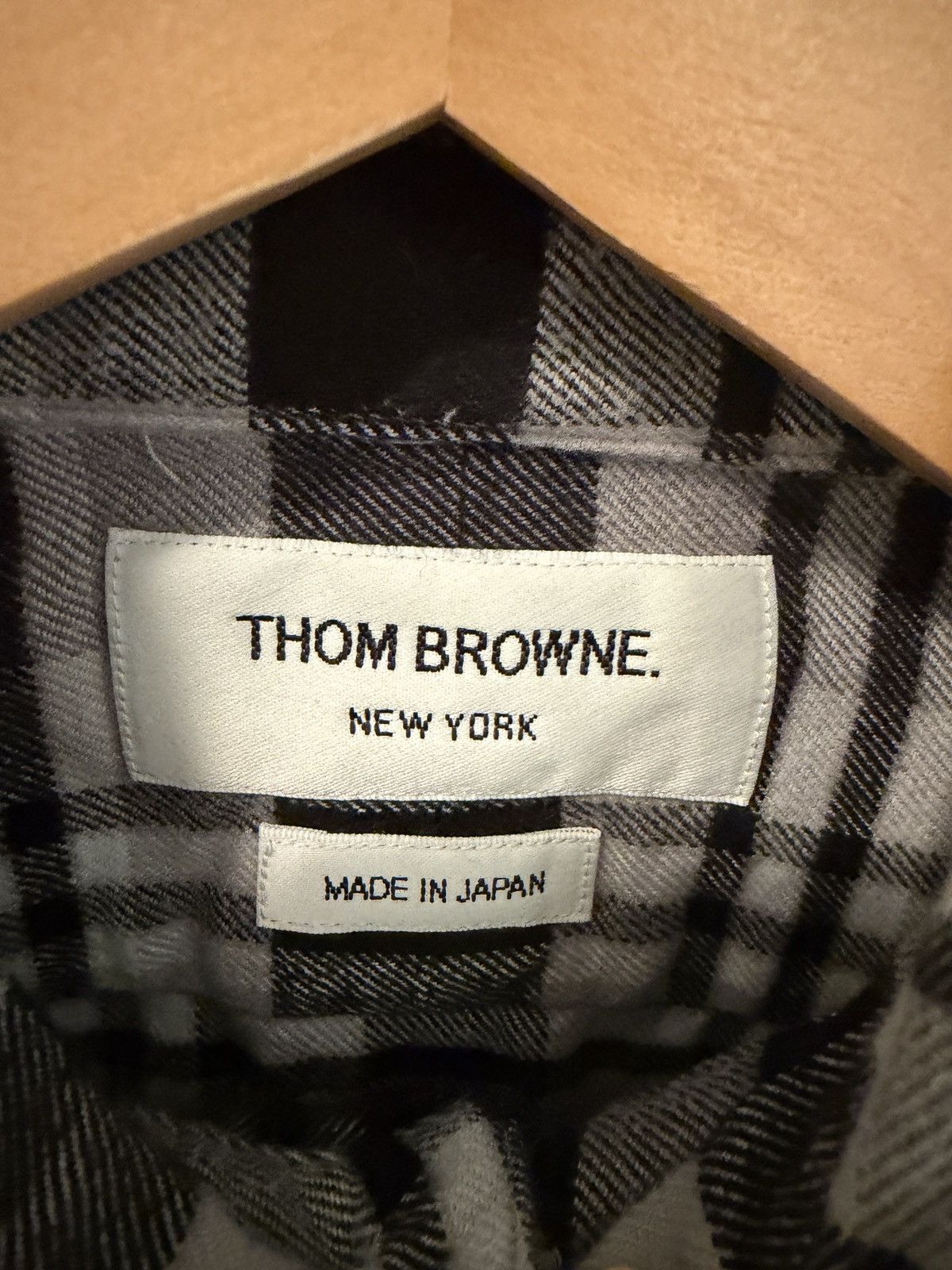 Thom Browne Thom Browne Gray Check Button Down Shirt Japan Size 1 Size US S / EU 44-46 / 1 - 4 Thumbnail