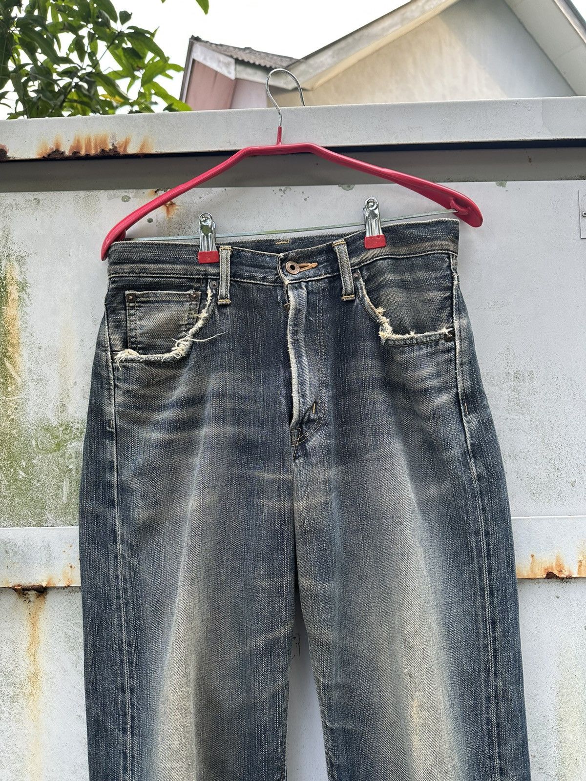 Edwin 👹Vintage THRASHED EDWIN 505 Baggy Jeans Size US 28 / EU 44 - 9 Thumbnail