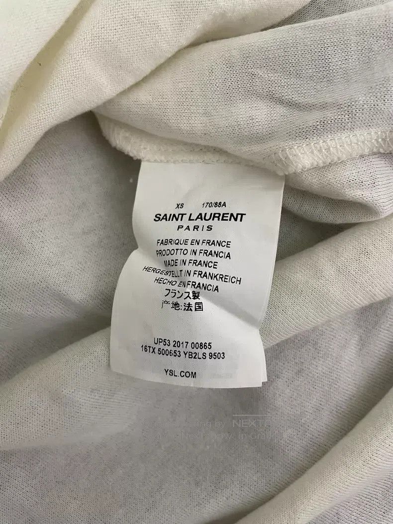 Saint Laurent Paris Saint Laurent Paris Slogan Short Sleeve i Size US XS / EU 42 / 0 - 5 Thumbnail