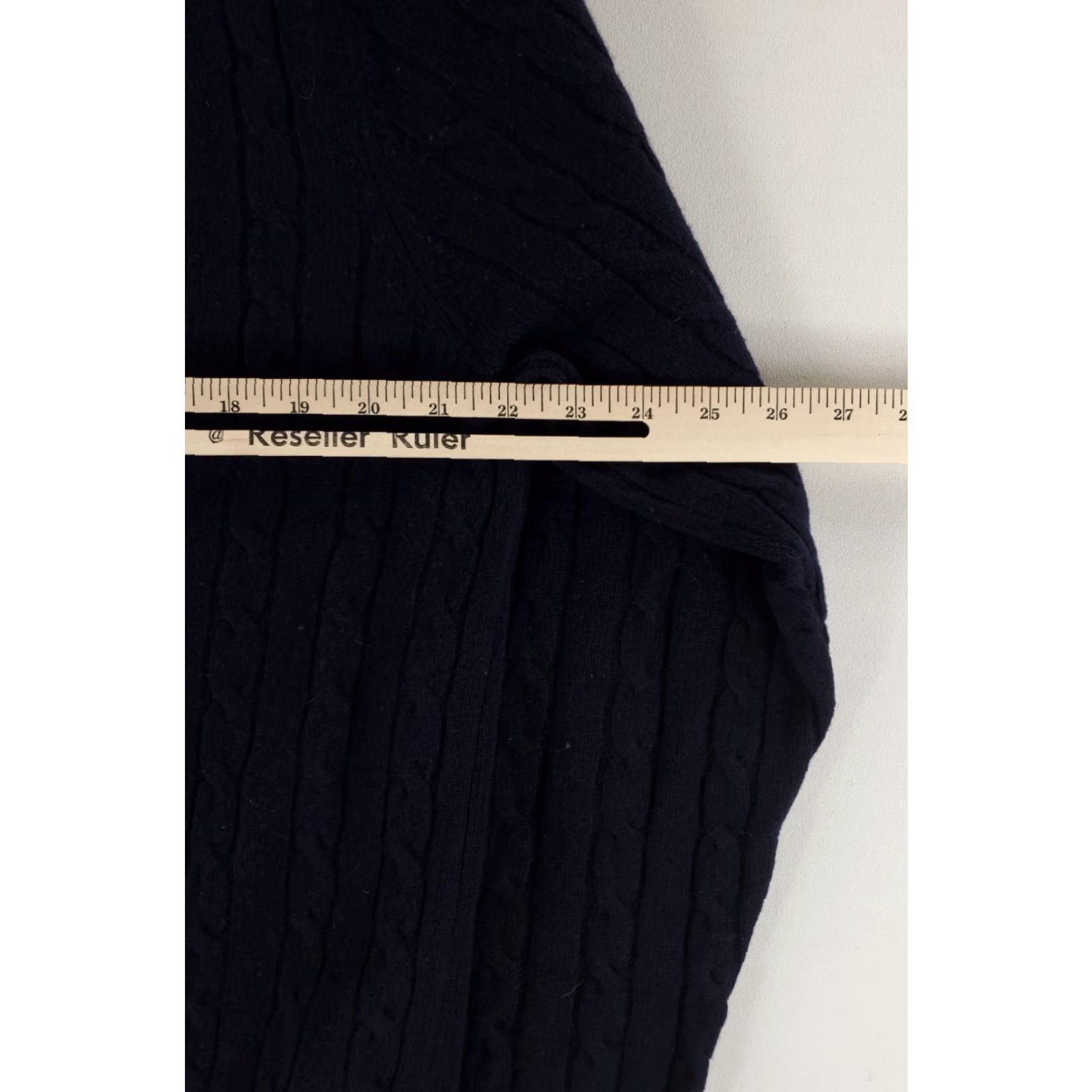 Brooks Brothers Brooks Brothers Sweater Cable Knit Navy Blue Mens L Pullover Lambs Wool Scottish Navy L Size US L / EU 52-54 / 3 - 5 Thumbnail
