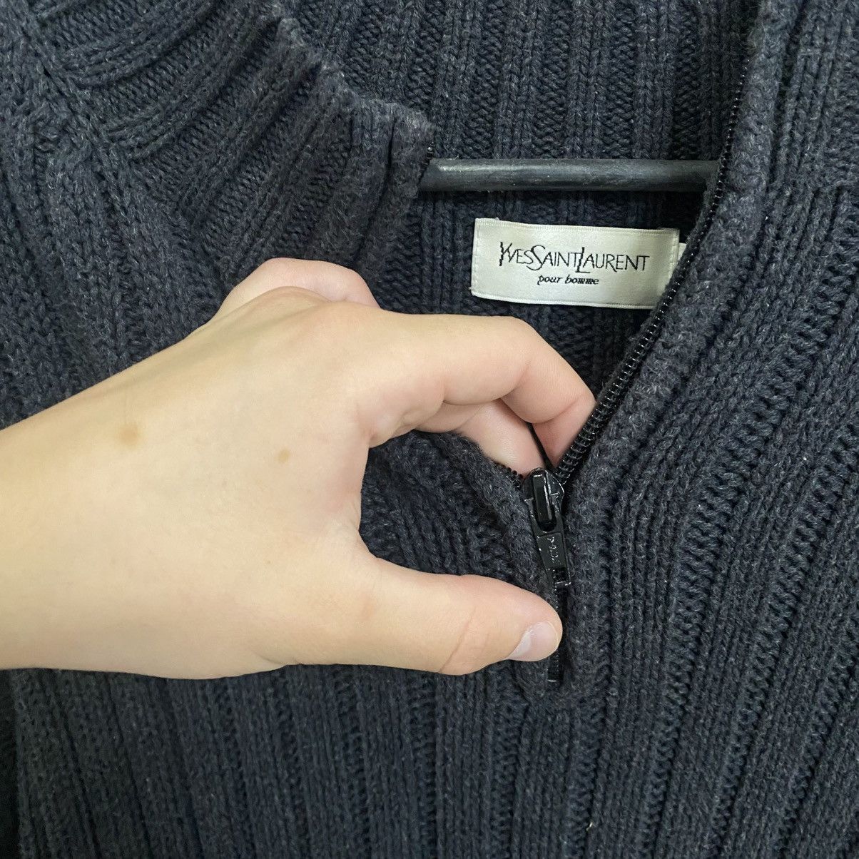 Yves Saint Laurent Vintage YSL Yves Saint Laurent Zip Sweater Knit 1/4 Size US XL / EU 56 / 4 - 5 Thumbnail