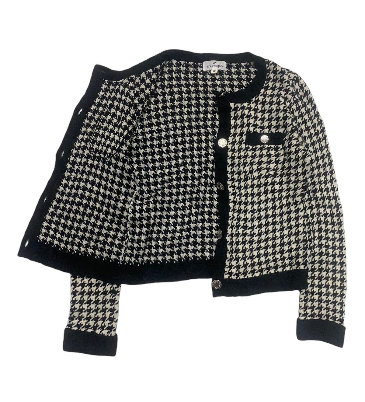 Courreges Vintage Courreges Knit Jacket Size S / US 4 / IT 40 - 2 Thumbnail
