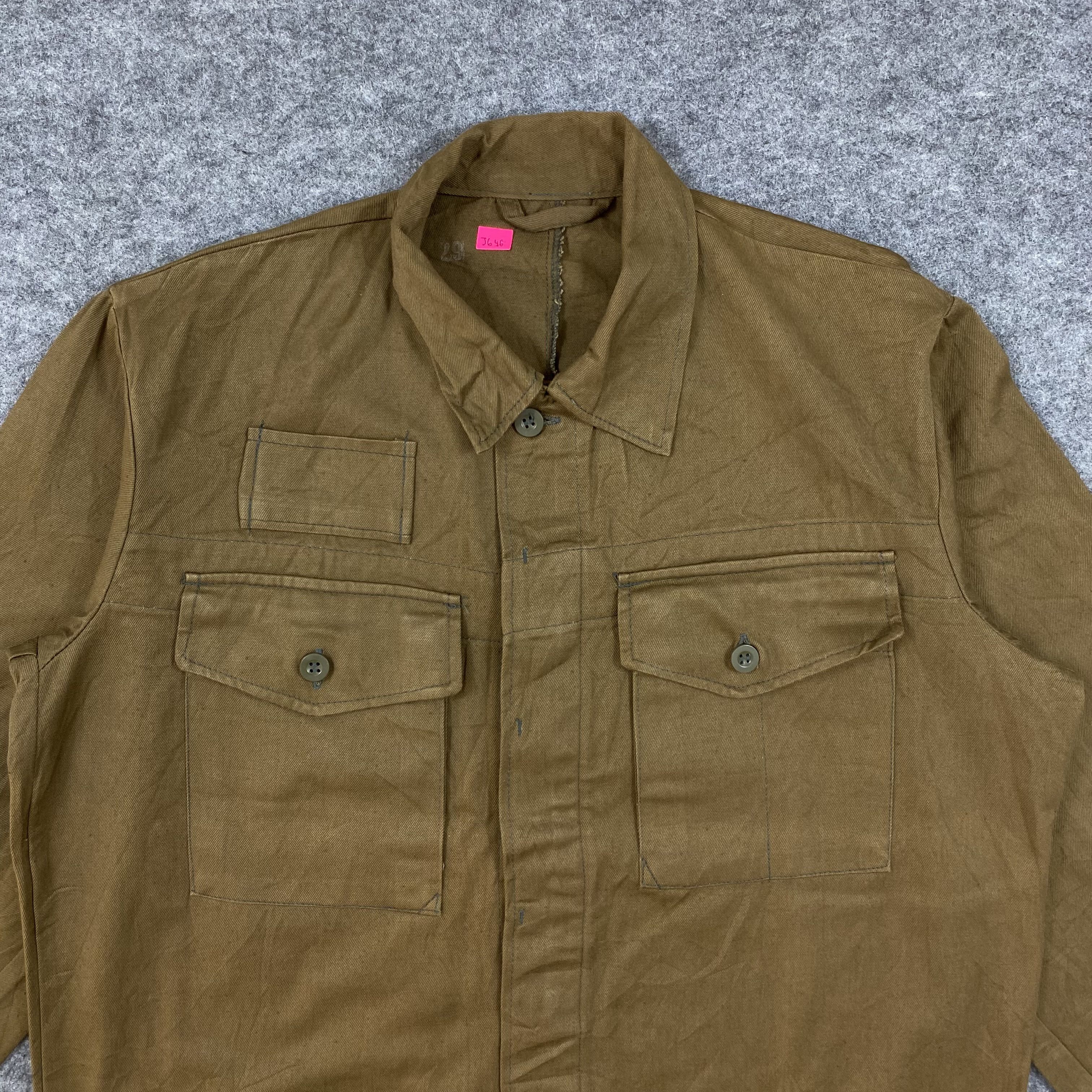 Vintage Vintage 60s Military Khaki Field Jacket Workwear Chore -J646 Size US L / EU 52-54 / 3 - 7 Thumbnail