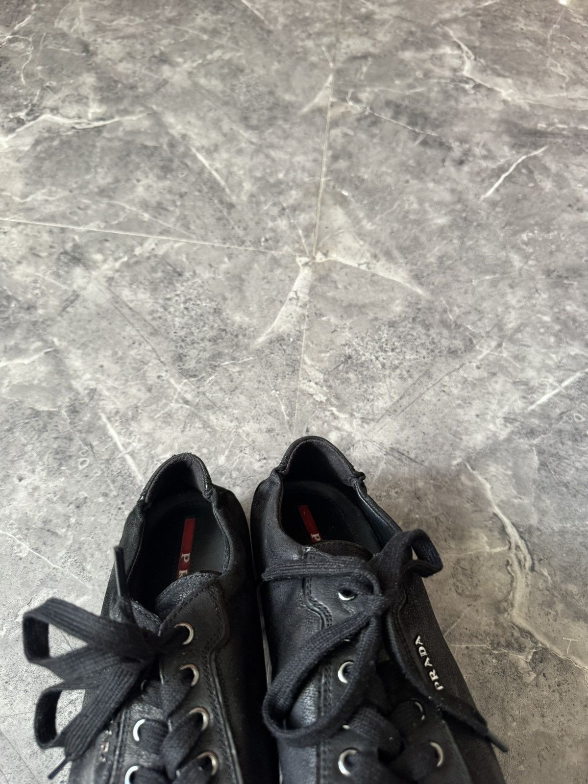 Prada Prada Shoes Real Leather Black Americas Cup Vintage Y2k Swag Size US 10 / IT 40 - 8 Thumbnail