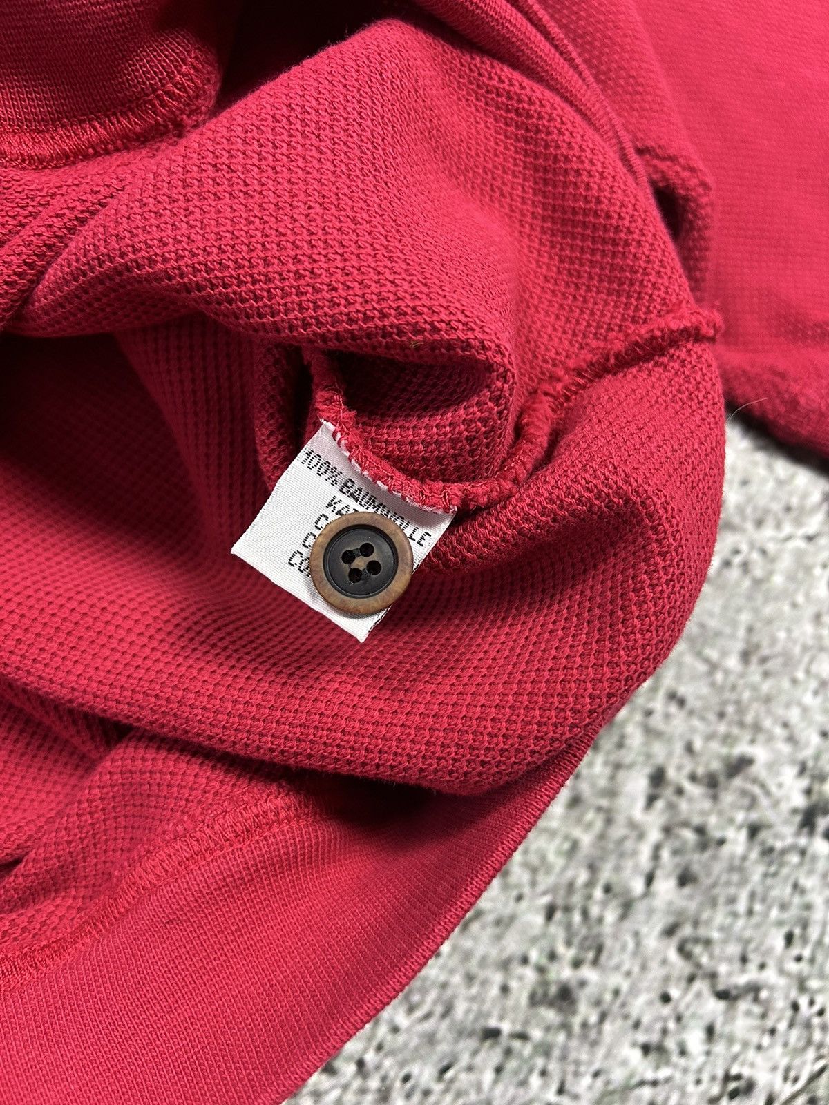 Vintage YSL red sweatshirt polo vintage Yves Saint Laurent 90s Size US XXL / EU 58 / 5 - 5 Thumbnail