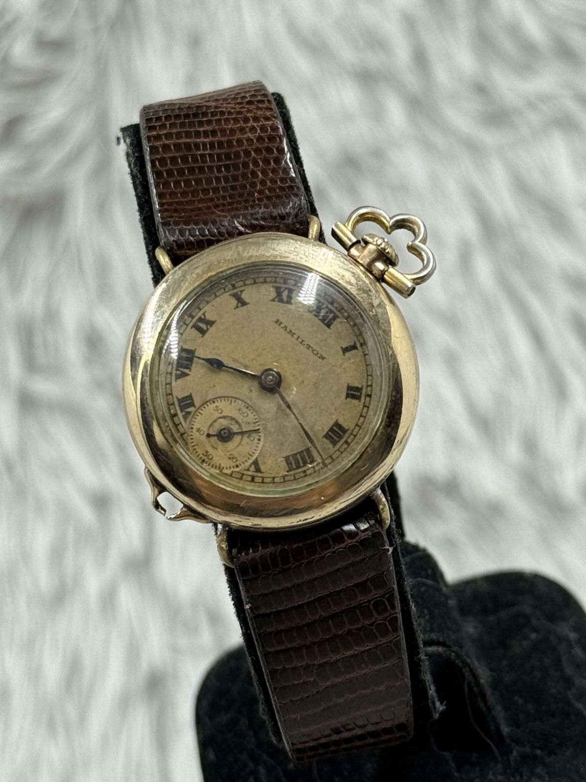Vintage Vintage Apapt HAMILTON Pocket Watch Swiss Manual Watch Size ONE SIZE - 5 Thumbnail