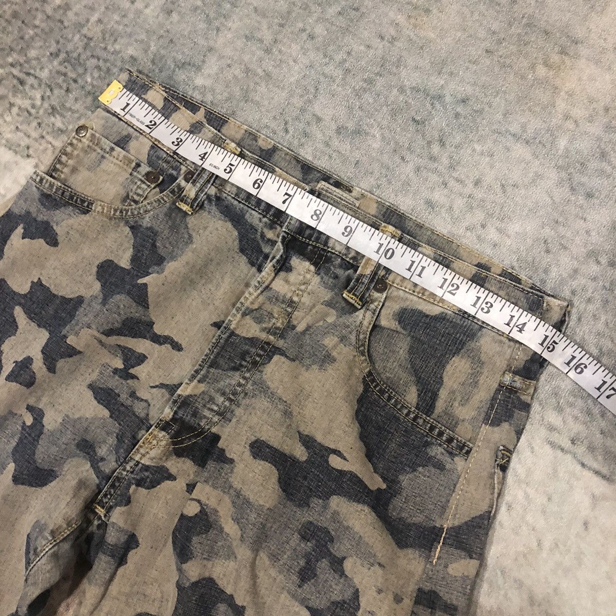 Eternal 🔥Kojima Kurashiki Eternal Distressed Camo-Print Jeans Size US 30 / EU 46 - 15 Thumbnail