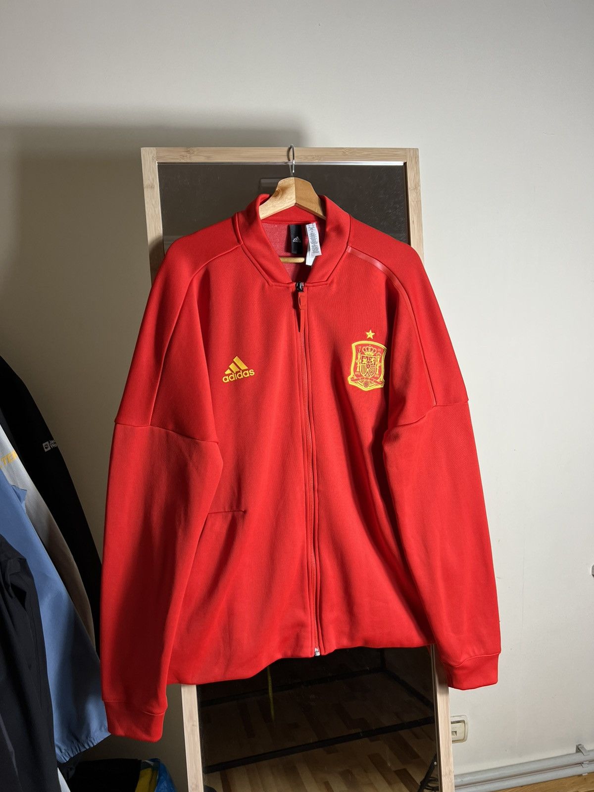Adidas Spain Z.N.E Jacket - Adidas ZNE Football Tracksuit Top Size US XL / EU 56 / 4 - 1 Thumbnail