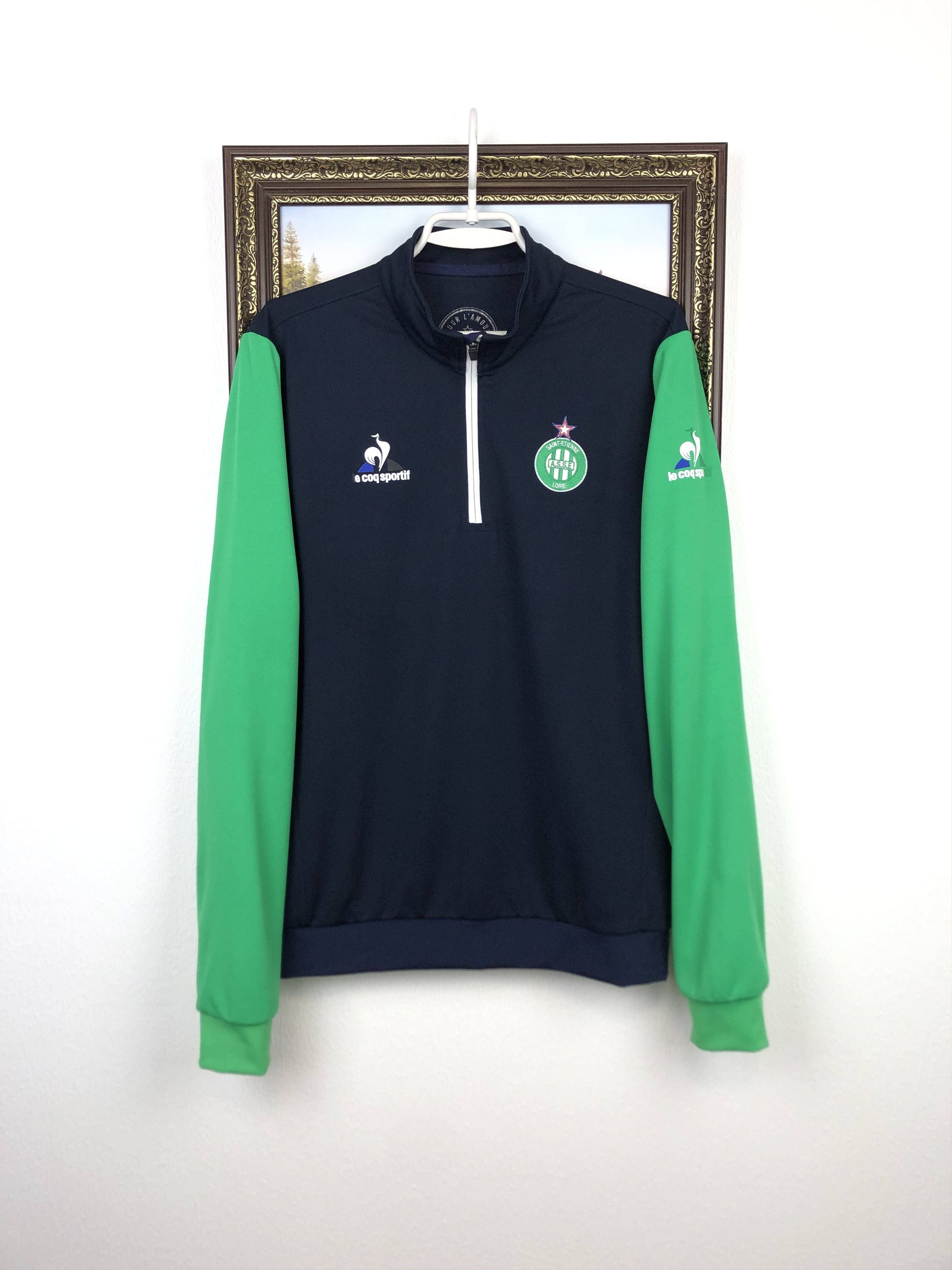Vintage Vinatge St Etienne Football Sweatshirt Soccer Warm Jacket Size US M / EU 48-50 / 2 - 1 Thumbnail