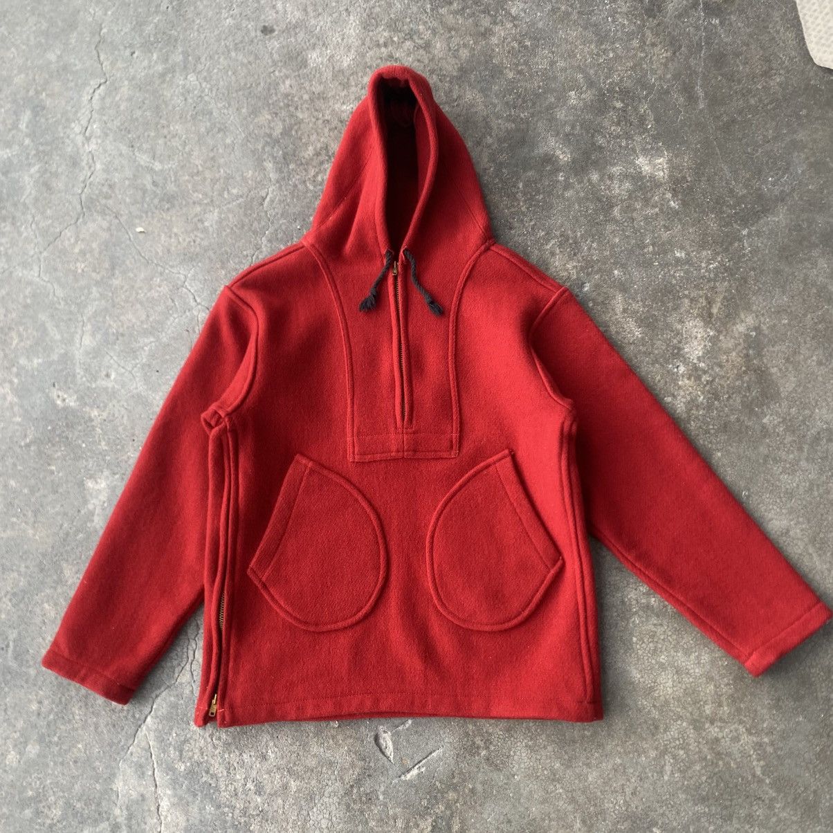 Warehouse Warehouse Pullover Wool Melton Jacket Side Zipper Talon USA Size US S / EU 44-46 / 1 - 2 Thumbnail