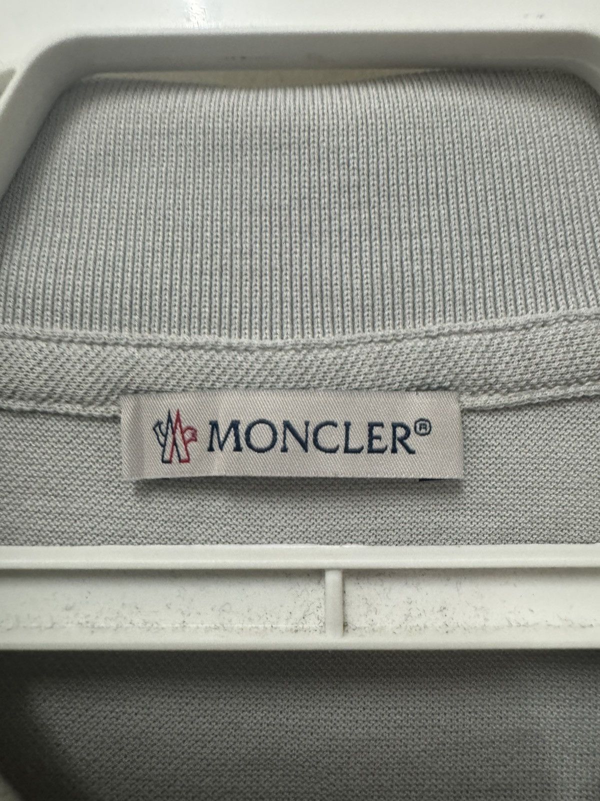 Moncler Moncler Maglia Polo Manica corta Soft Gray Polo Shirt Size US L / EU 52-54 / 3 - 5 Thumbnail