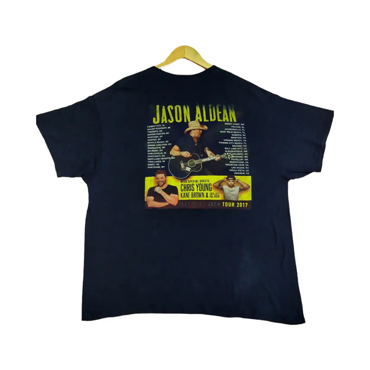 Band Tees Jason Aldean country singer vintage Tshirt Size US XL / EU 56 / 4 - 4 Thumbnail
