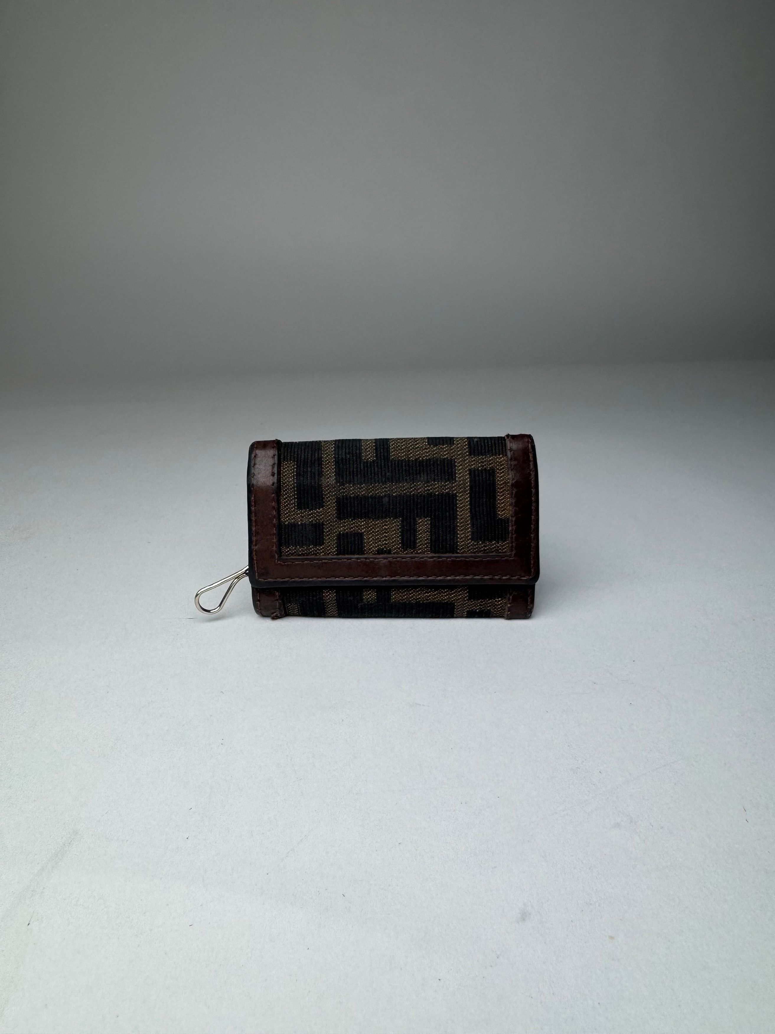 Fendi Vintage Monogram Key Holder Card Holder Brown Size ONE SIZE - 1 Thumbnail