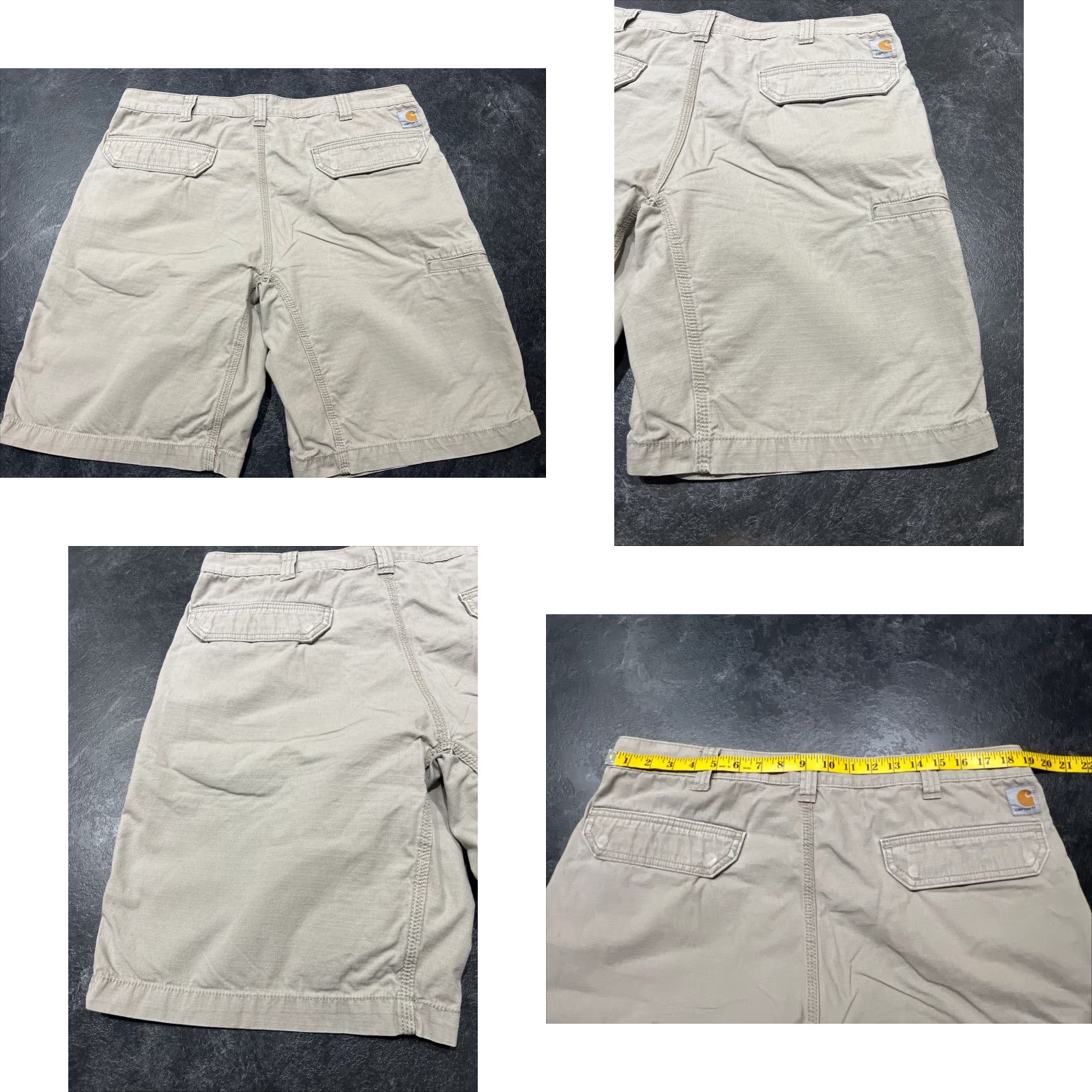Carhartt Carhartt Men's 38 Relaxed Fit Beige Ripstop Cargo Shorts Utility Workwear Size US 38 / EU 54 - 8 Thumbnail