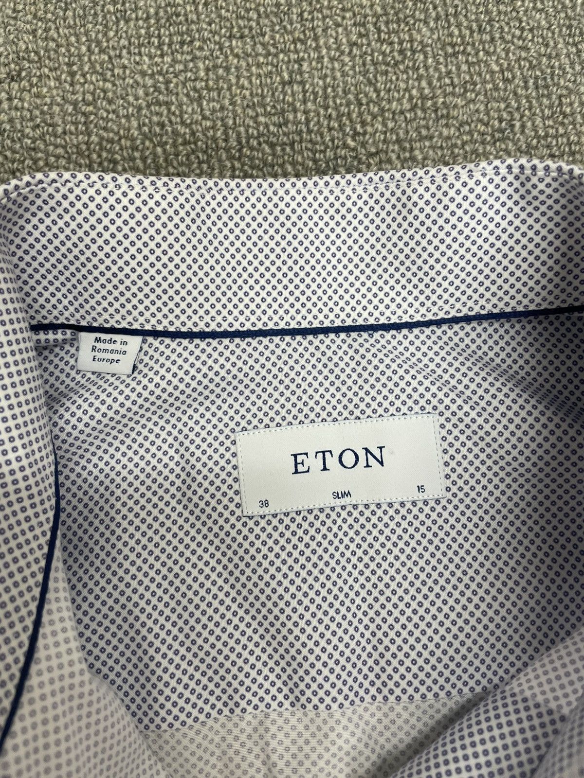 Eton Eton Slim Fit Dress Shirt Size US M / EU 48-50 / 2 - 2 Thumbnail