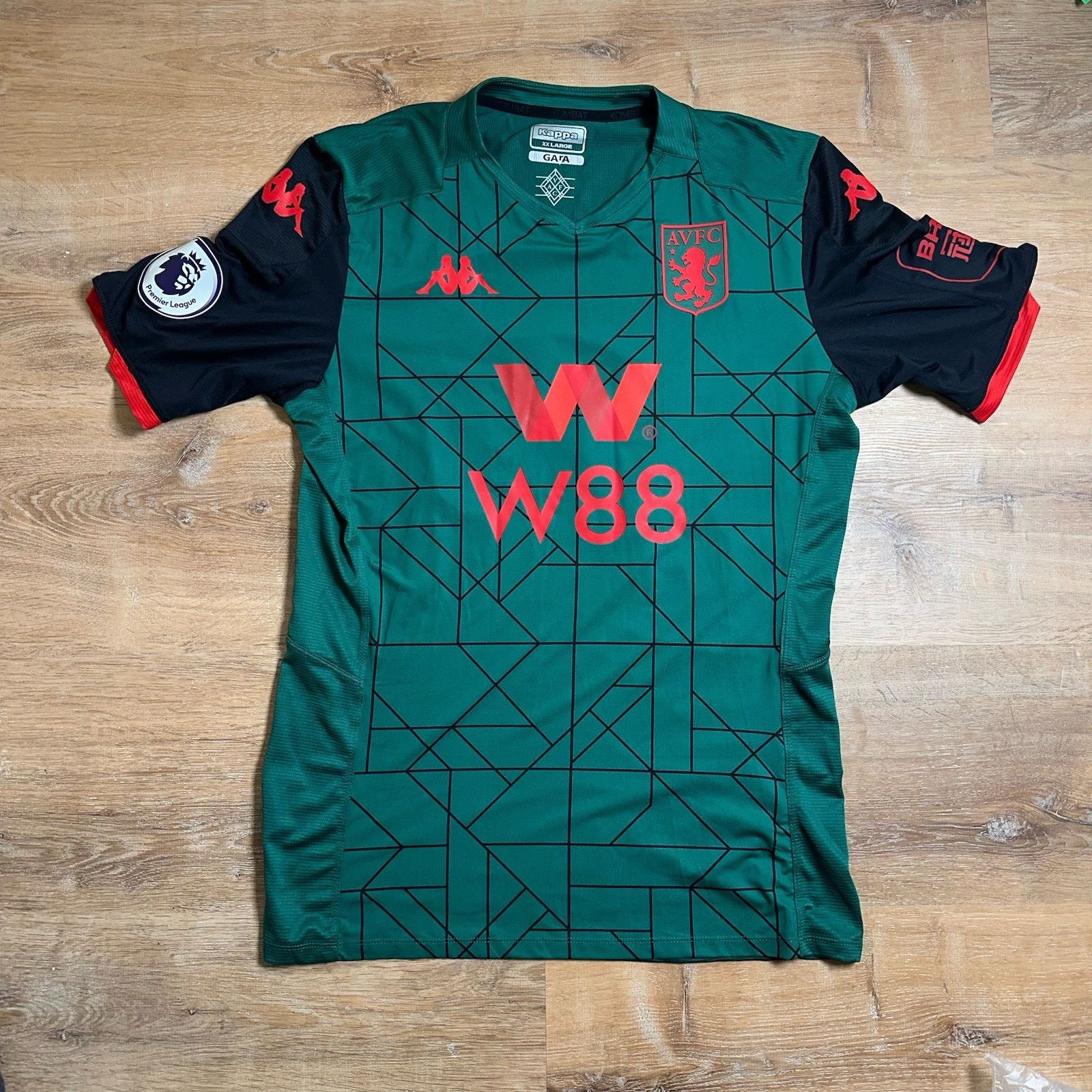 Kappa ASTON VILLA 2019/2020 THIRD SOCCER JERSEY Hourihane KAPPA Size US XXL / EU 58 / 5 - 2 Thumbnail
