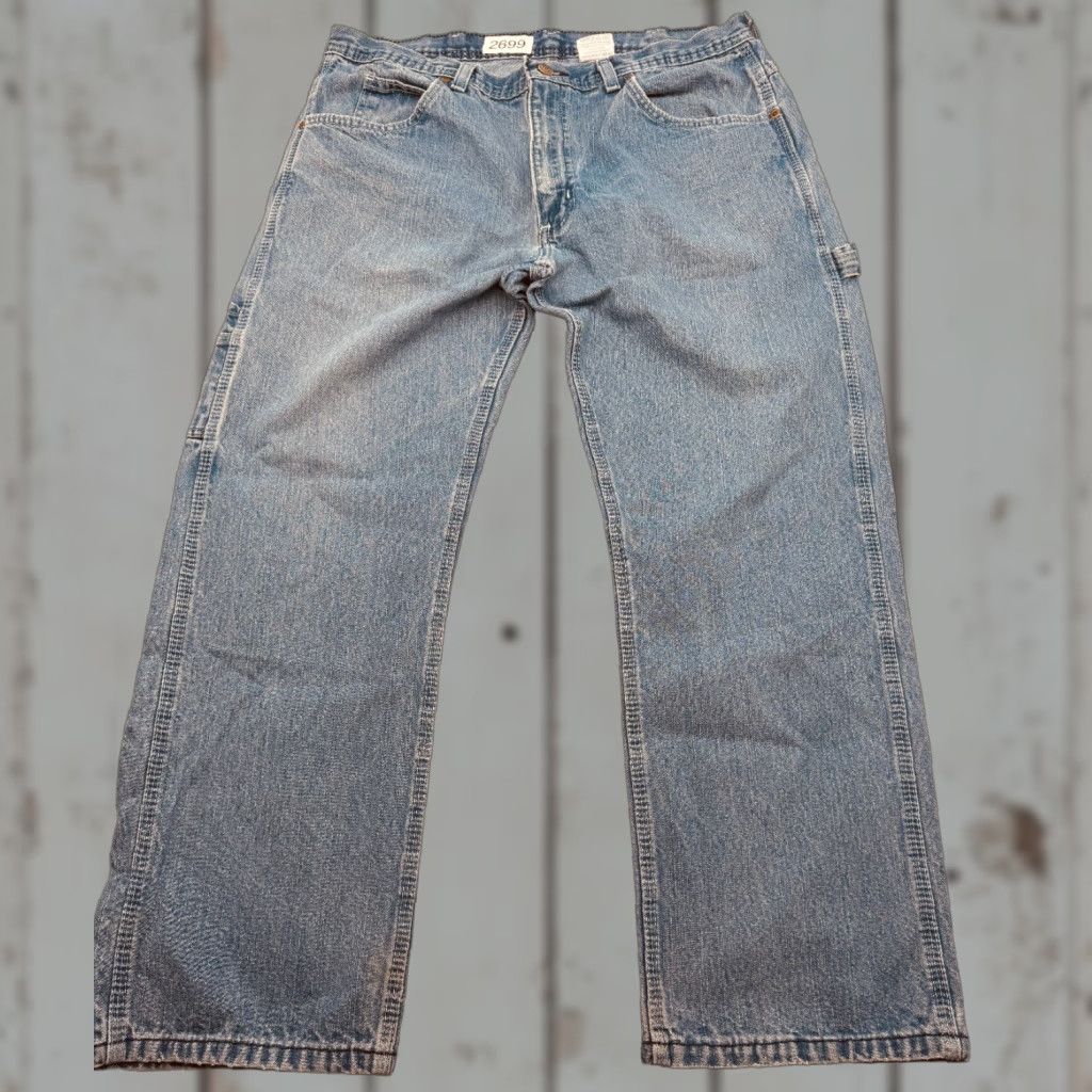 Carhartt Carhartt Jeans 36x30 5-Pocket 100% Cotton Blue Relaxed Fit Straight Denim Men’s Jeans Size US 36 / EU 52 - 1 Thumbnail