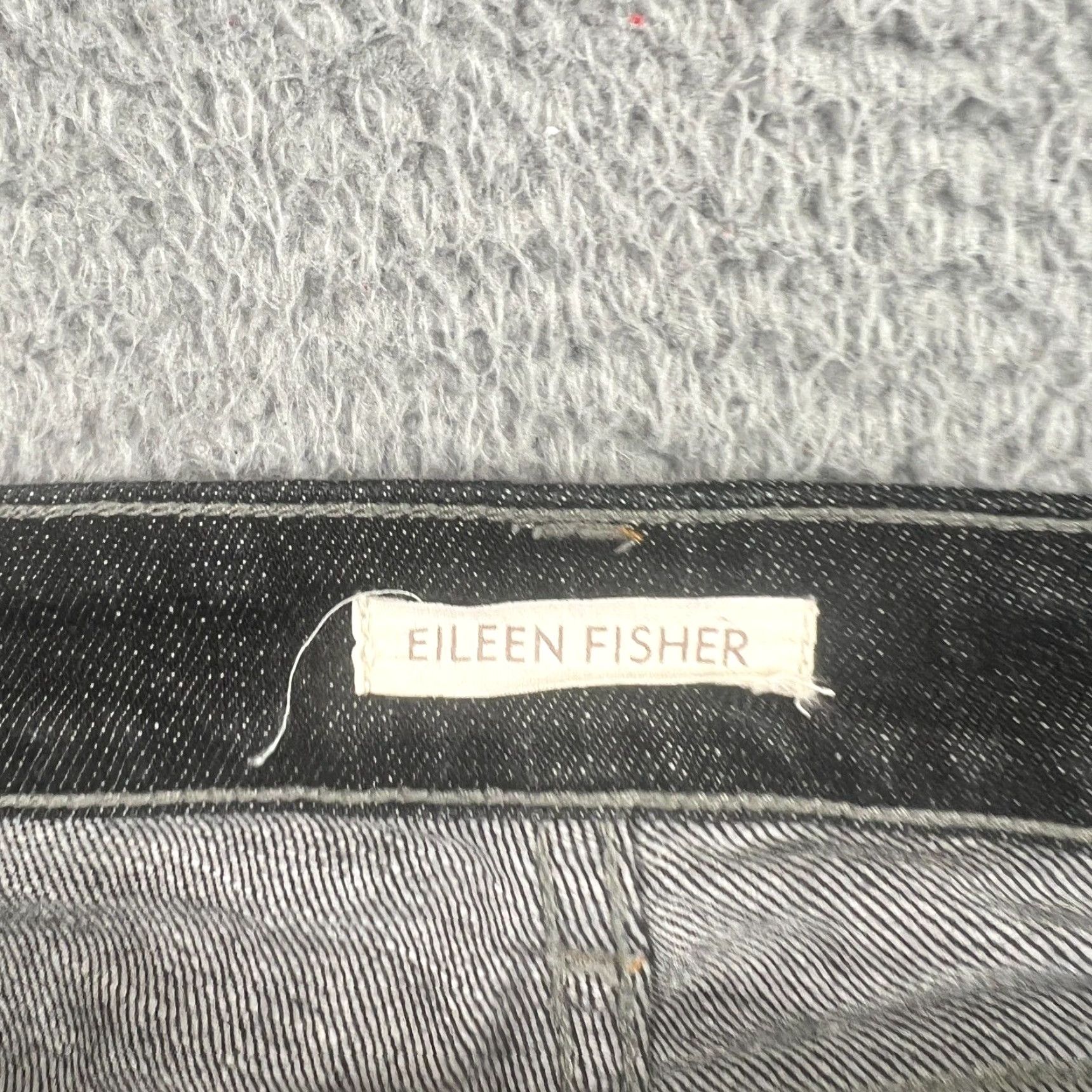 Eileen Fisher Eileen Fisher Jeans Womens Size 8 Black Slim Straight Denim Organic Cotton Size 32" / US 10 / IT 46 - 6 Thumbnail