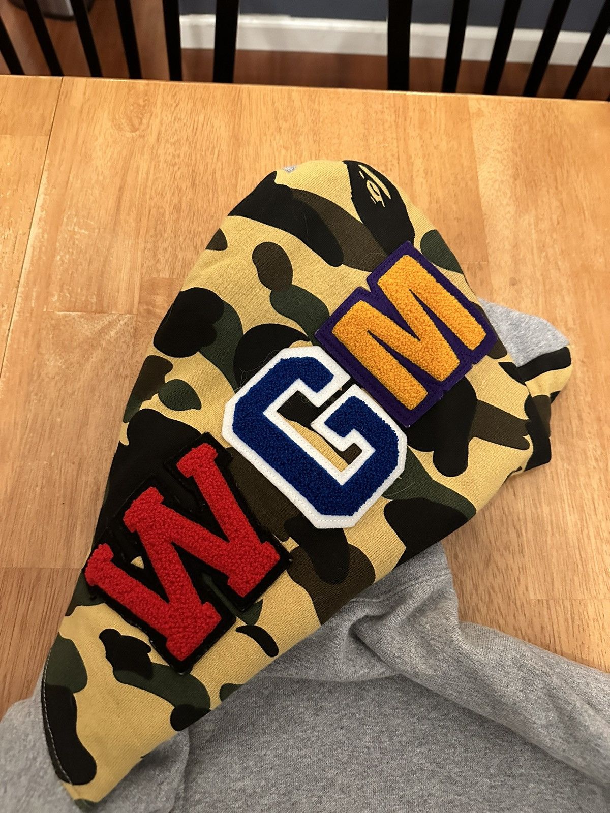 Bape Bape Shark Hoodie (Grey/Camo) Size US XXL / EU 58 / 5 - 3 Thumbnail