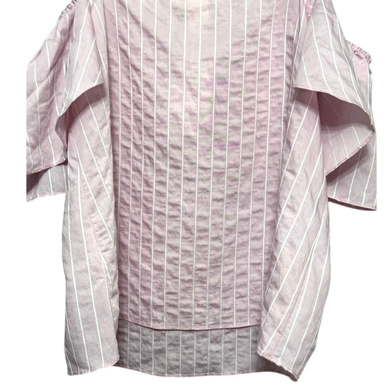 H&M H&M Blouse Flutter Sleeve Spaghetti Strap White Pink W 2 NWT Size XS / US 0-2 / IT 36-38 - 10 Thumbnail