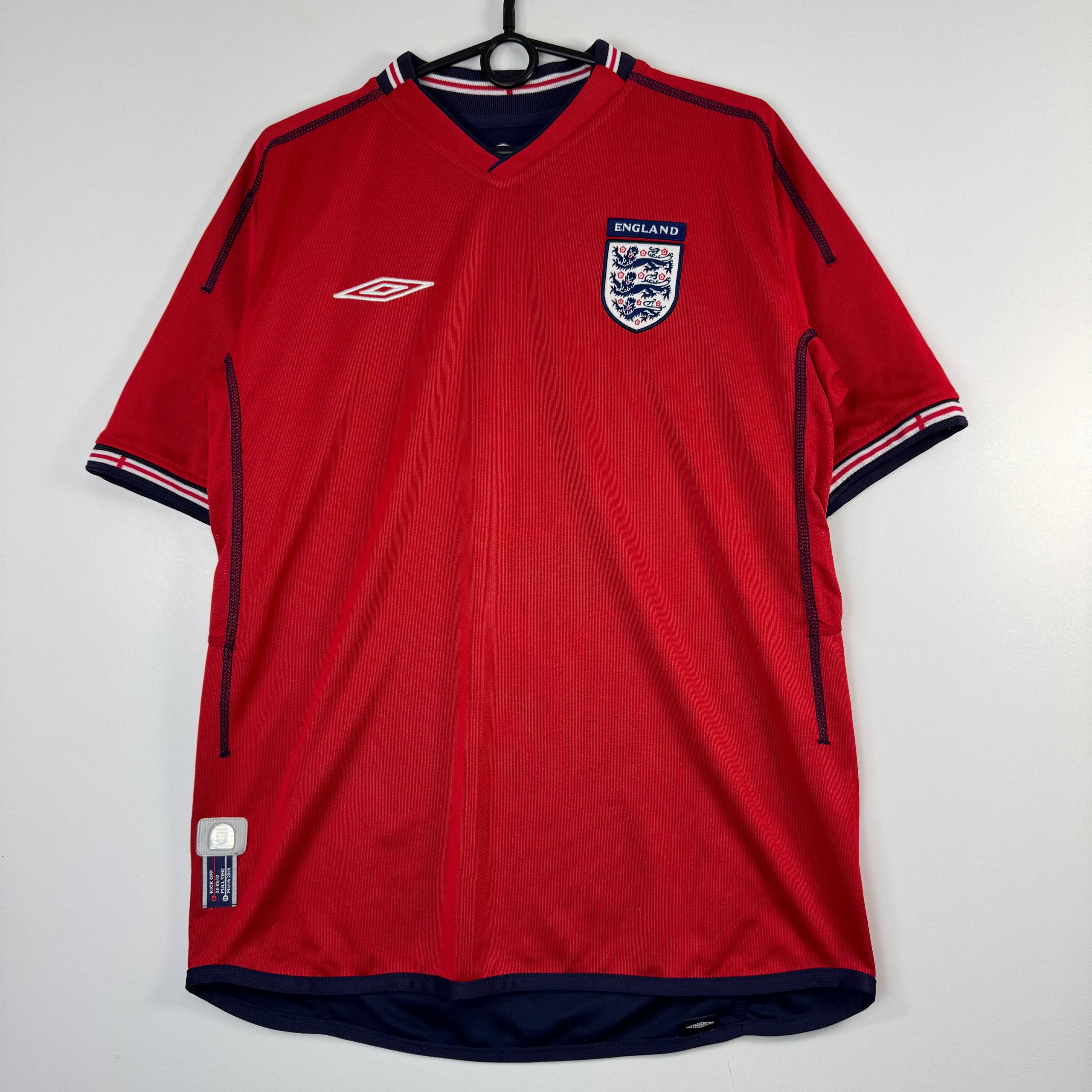 Umbro Umbro England Reversible Jersey Red Navy 2000s Mens Size S Size US S / EU 44-46 / 1 - 1 Thumbnail