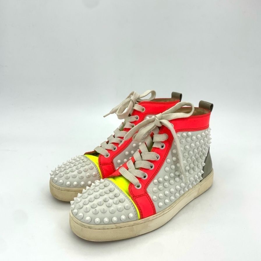 Christian Louboutin Christian Louboutin 37.5 Rivet Design Tie Flat Sneakers Whit Size US 6.5 / IT 36.5 - 1 Thumbnail