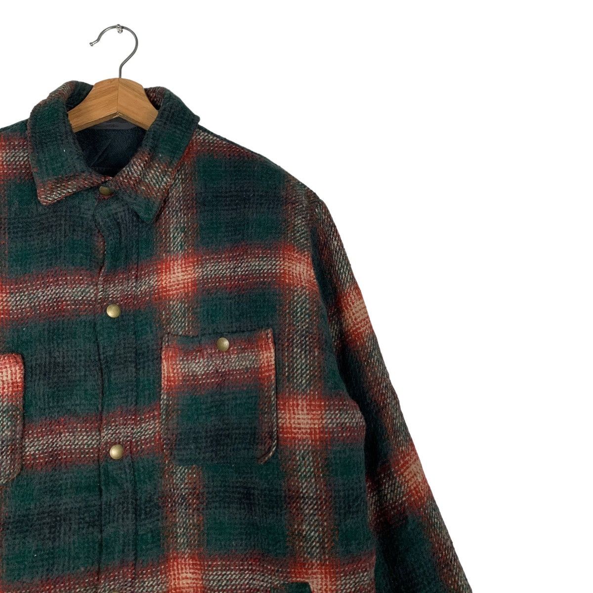 Flannel CAL CRAFT Shadow Plaid Checked Flannel Jacket #0016-C1 Size US M / EU 48-50 / 2 - 6 Thumbnail
