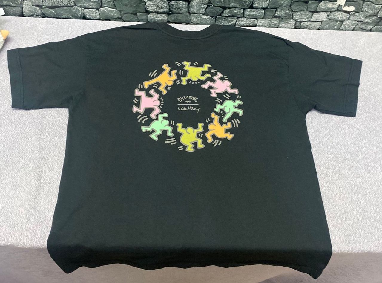 Keith Haring Vintage Billabong x Keith Haring Streetwear Tshirt Size US S / EU 44-46 / 1 - 3 Thumbnail